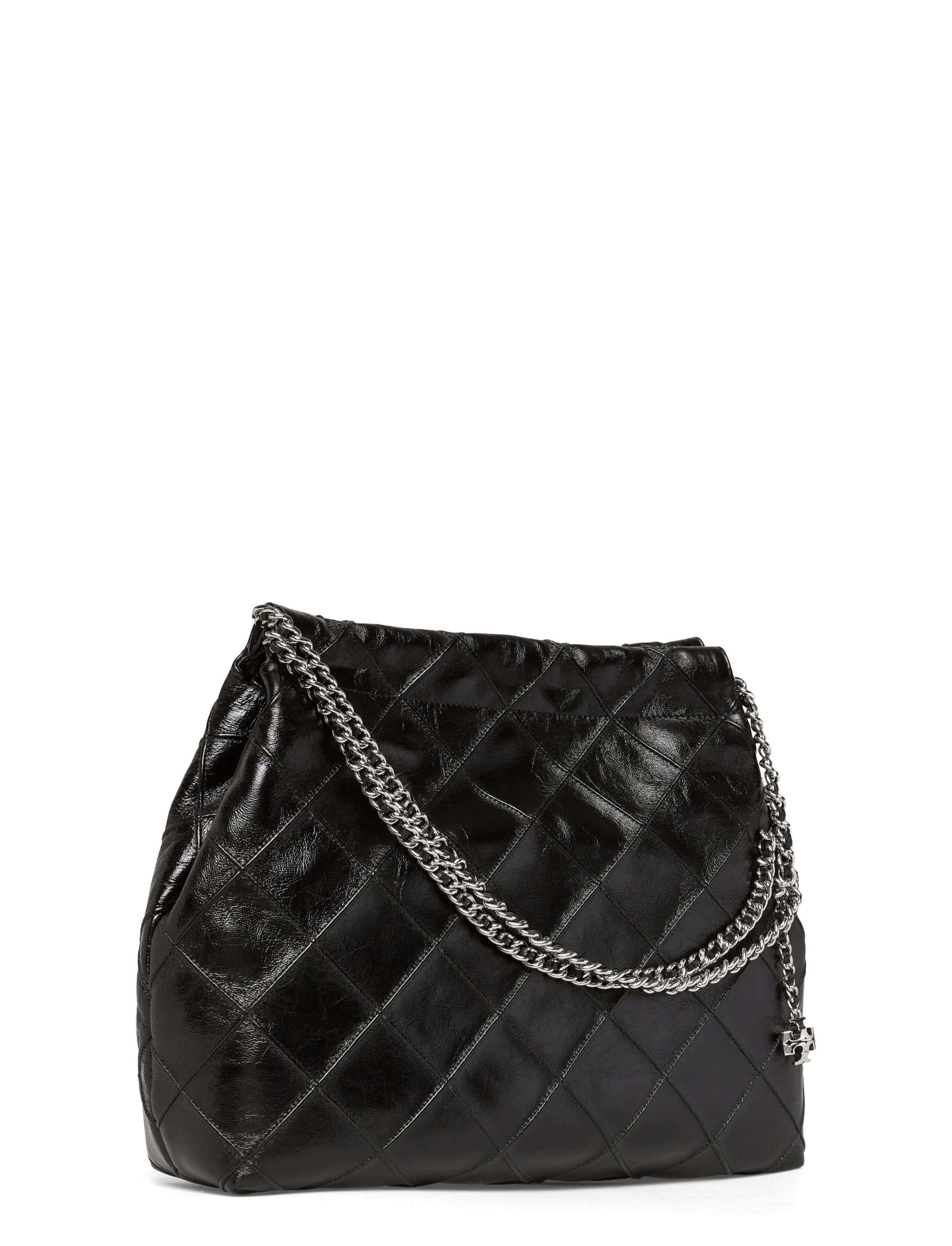 Tory Burch - Fleming Distressed Hobo Bag - speciella tillfällen - black - 2