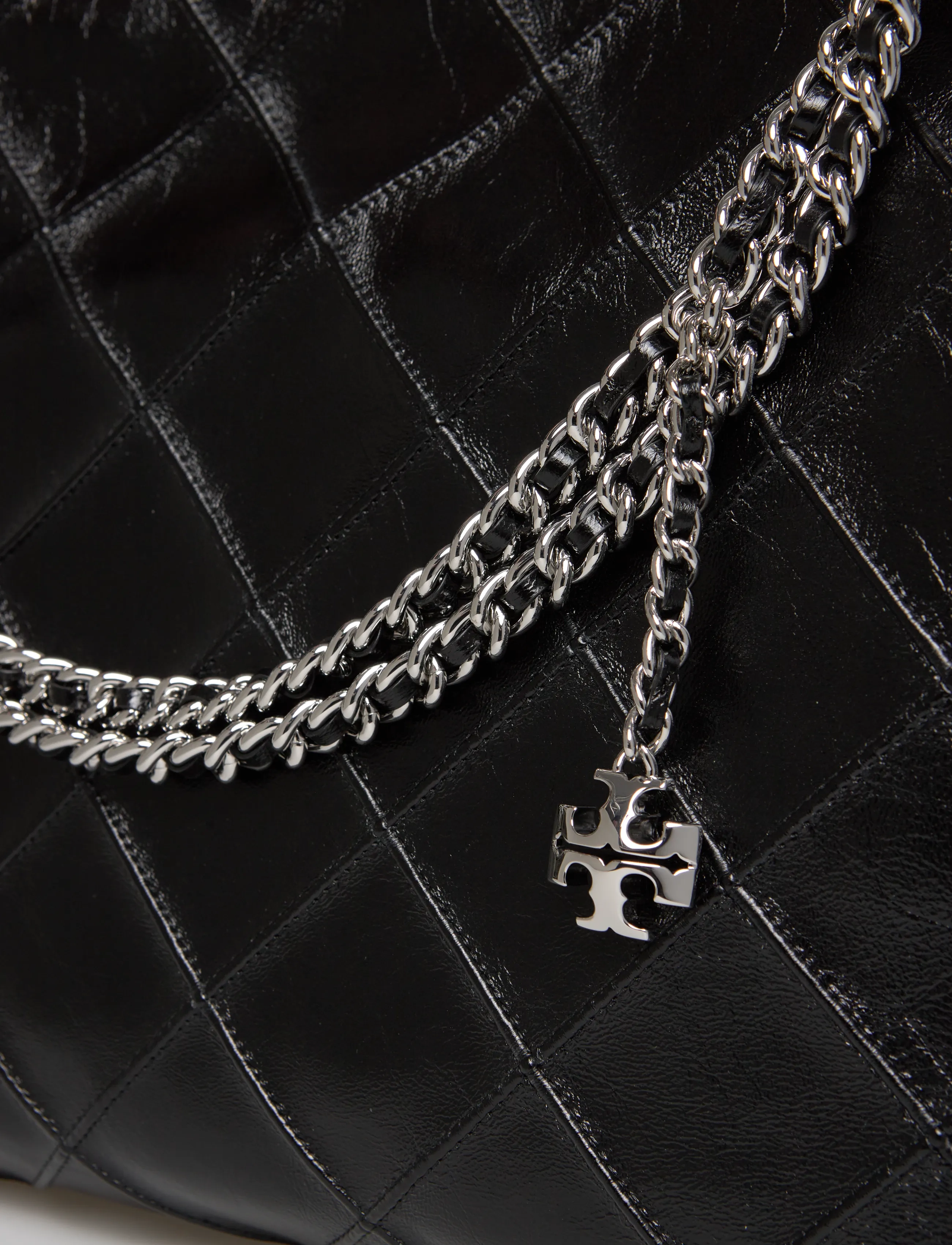 Tory Burch - Fleming Distressed Hobo Bag - speciella tillfällen - black - 3