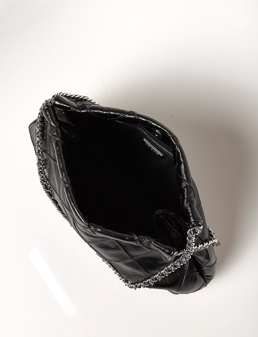 Tory Burch - Fleming Distressed Hobo Bag - speciella tillfällen - black - 4