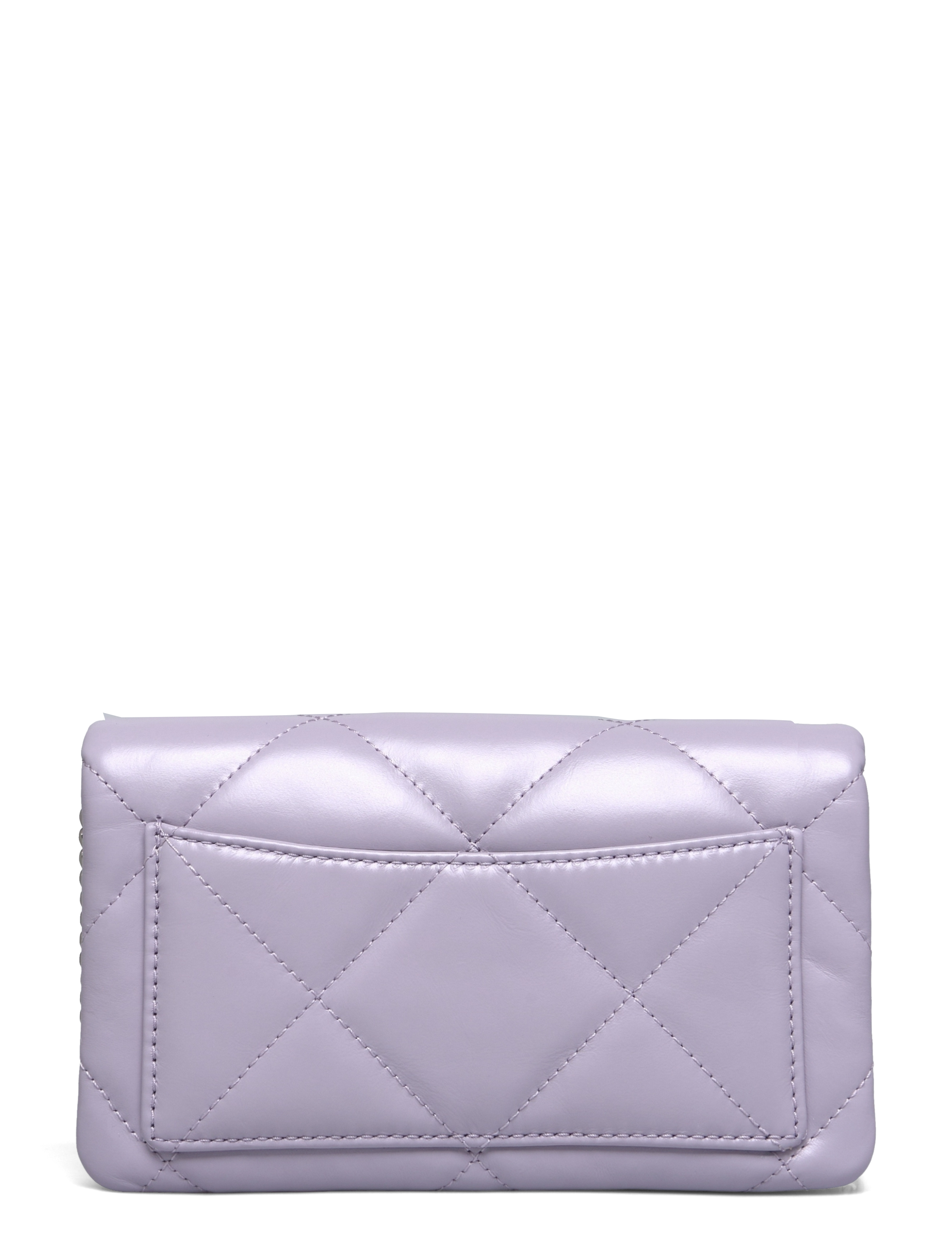 Tory Burch - Kira Clover Diamond Quilt Chain Wallet - purple heather - 1