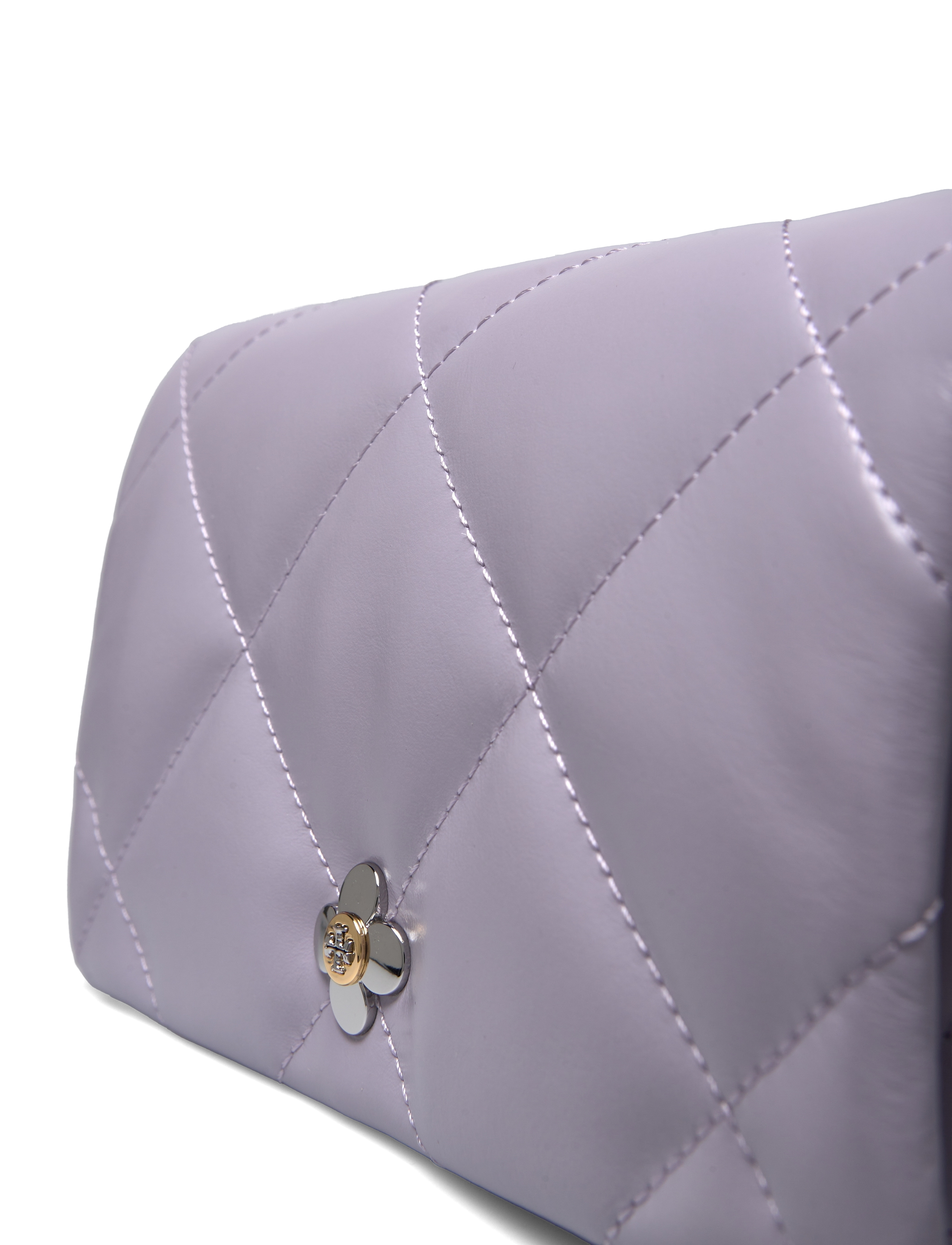 Tory Burch - Kira Clover Diamond Quilt Chain Wallet - purple heather - 3