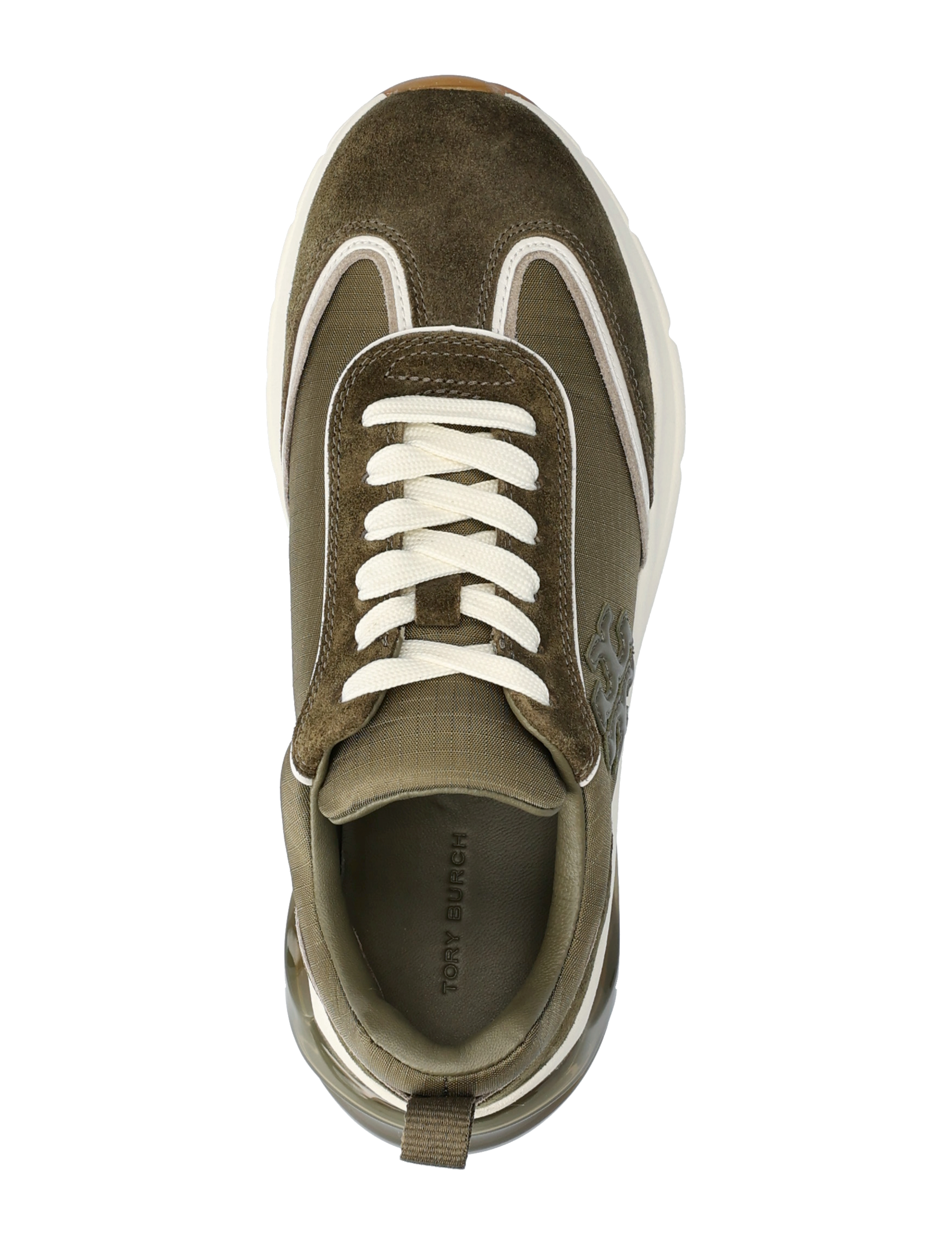 Tory Burch - GOOD LUCK BUBBLE TRAINER - lave sneakers - dark olive / dark olive/ aneto - 3