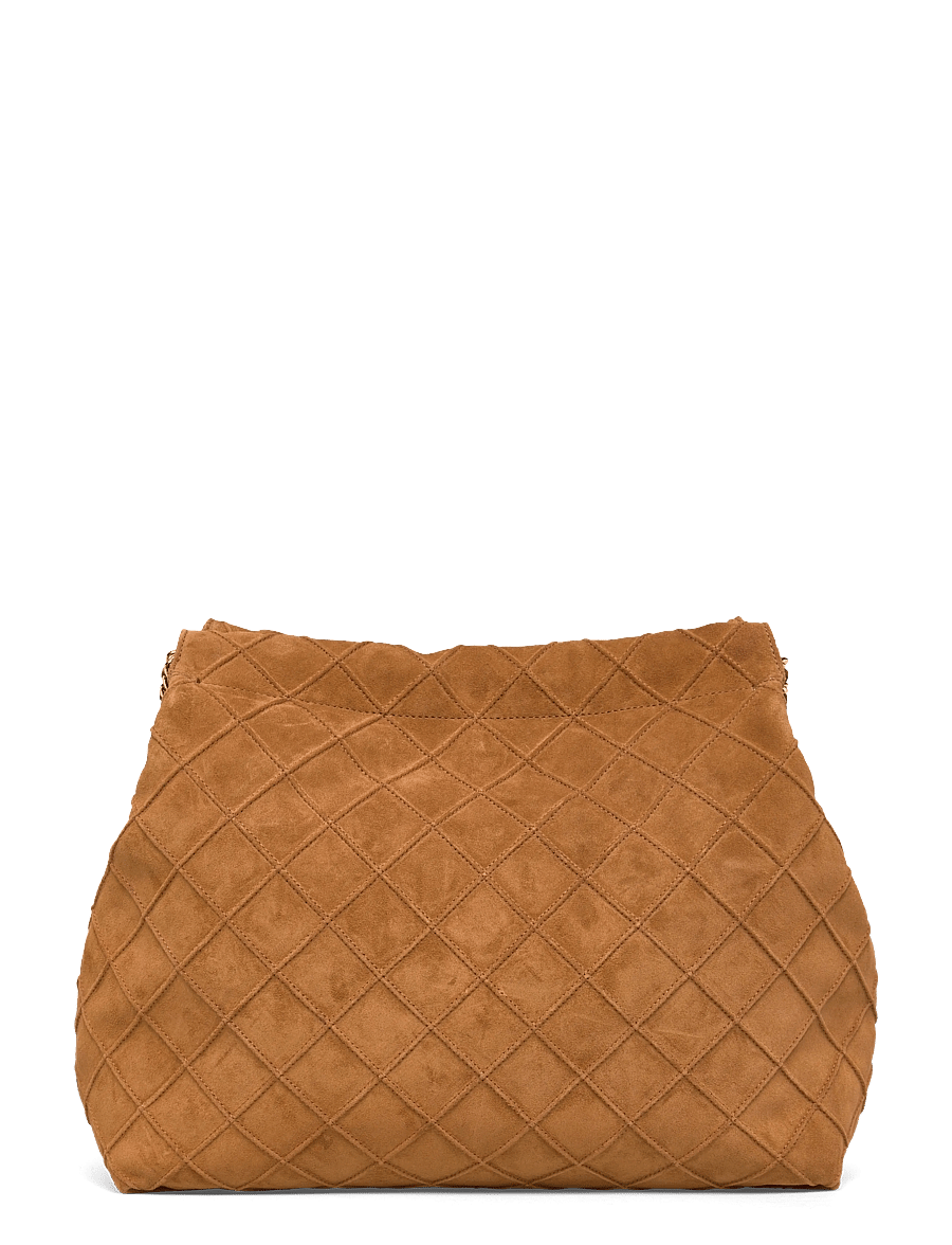 Tory Burch - Fleming Suede Hobo Bag - fyrir sérstaka viðburði - chicory brown - 1
