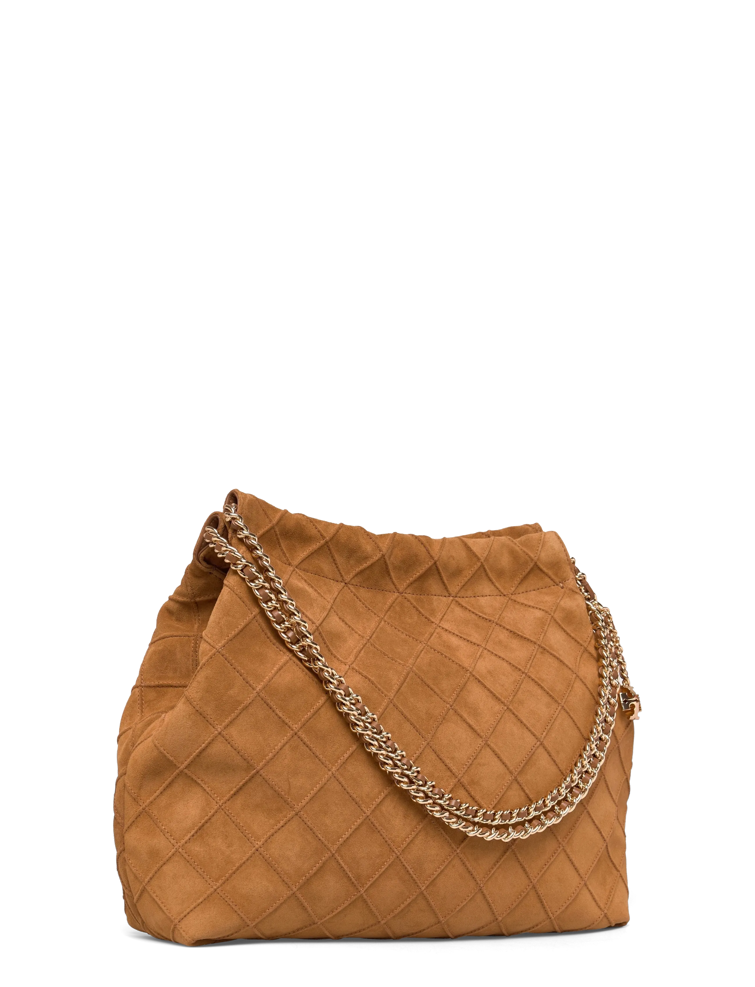 Tory Burch - Fleming Suede Hobo Bag - fyrir sérstaka viðburði - chicory brown - 2