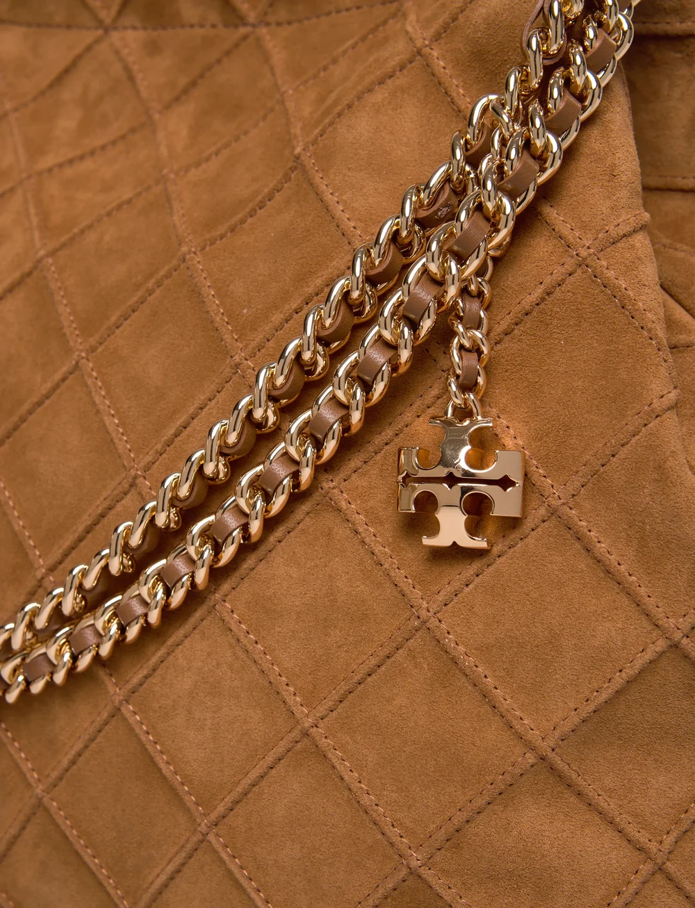 Tory Burch - Fleming Suede Hobo Bag - særlige begivenheder - chicory brown - 3