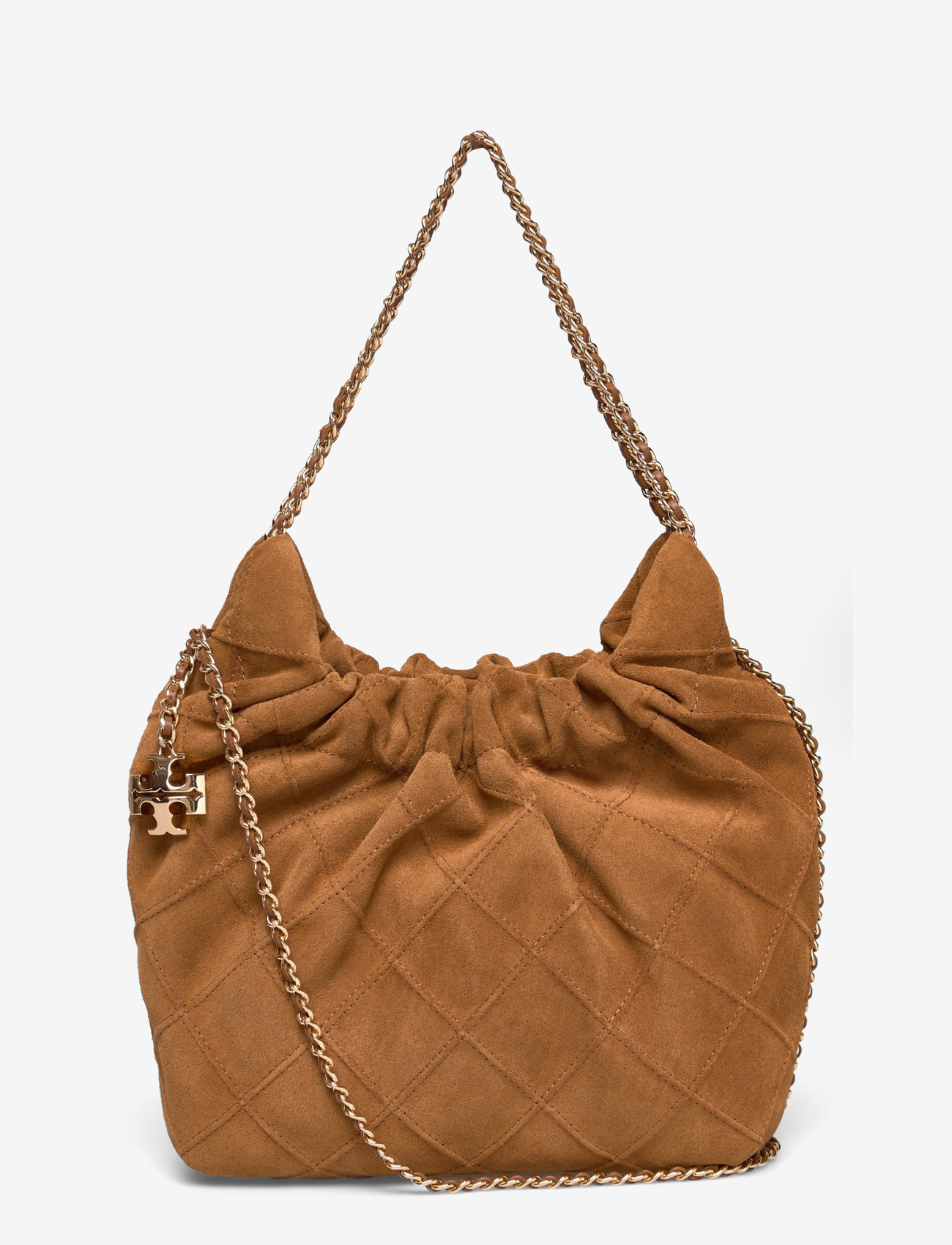 Tory Burch - Fleming Suede Mini Hobo Bag - erilised sündmused - chicory brown - 0