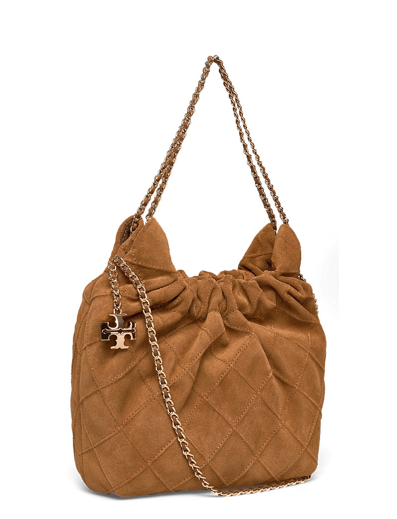 Tory Burch - Fleming Suede Mini Hobo Bag - speciella tillfällen - chicory brown - 2