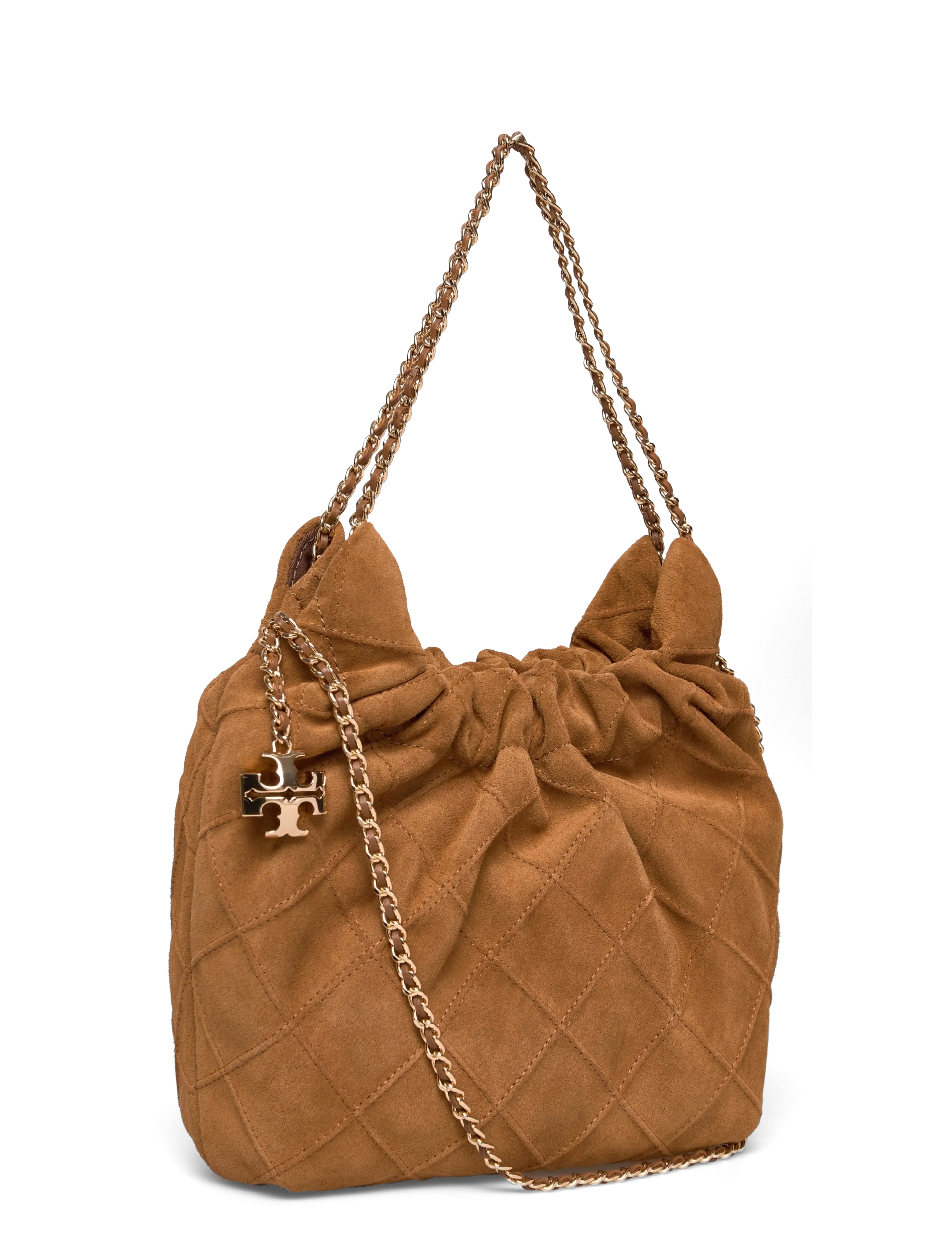 Tory Burch - Fleming Suede Mini Hobo Bag - geburtstagsgeschenke - chicory brown - 2