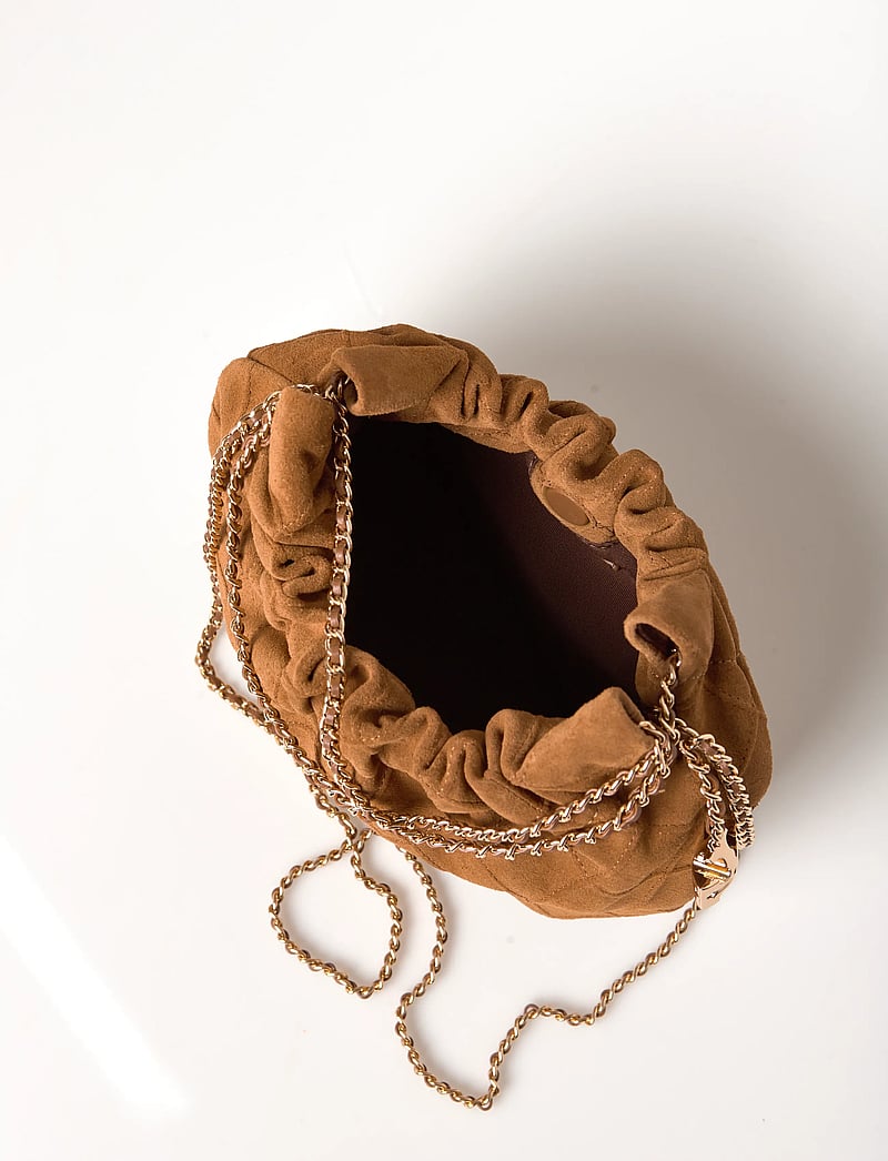 Tory Burch - Fleming Suede Mini Hobo Bag - speciella tillfällen - chicory brown - 4