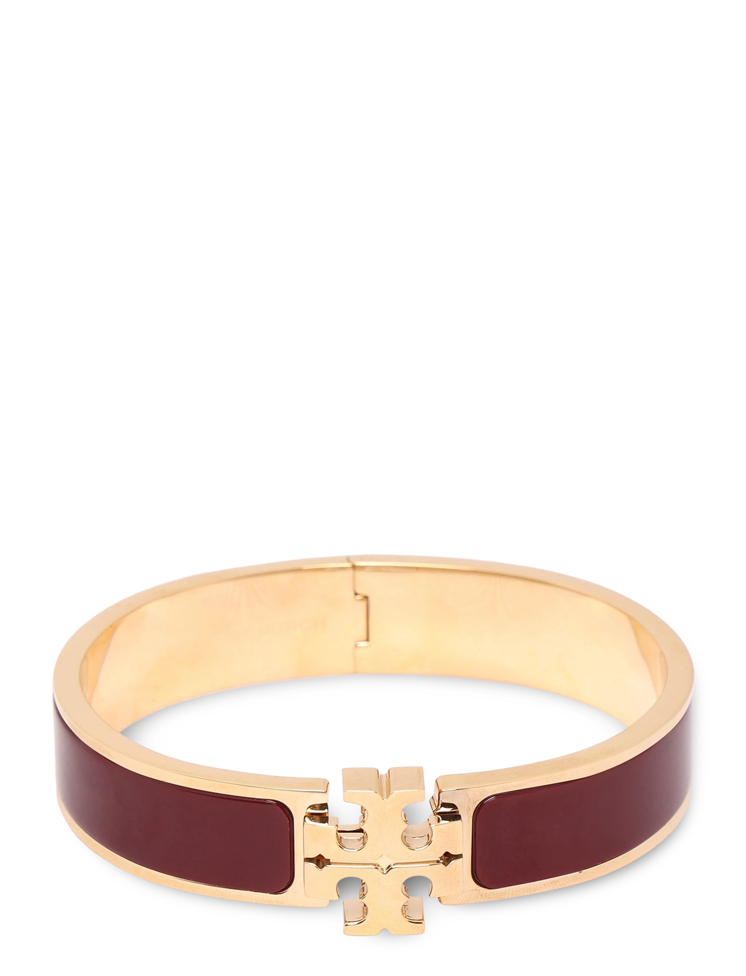 Tory Burch Icon Enamel Bracelet - Erilised sündmused - TORY GOLD / BURGUNDY / gold