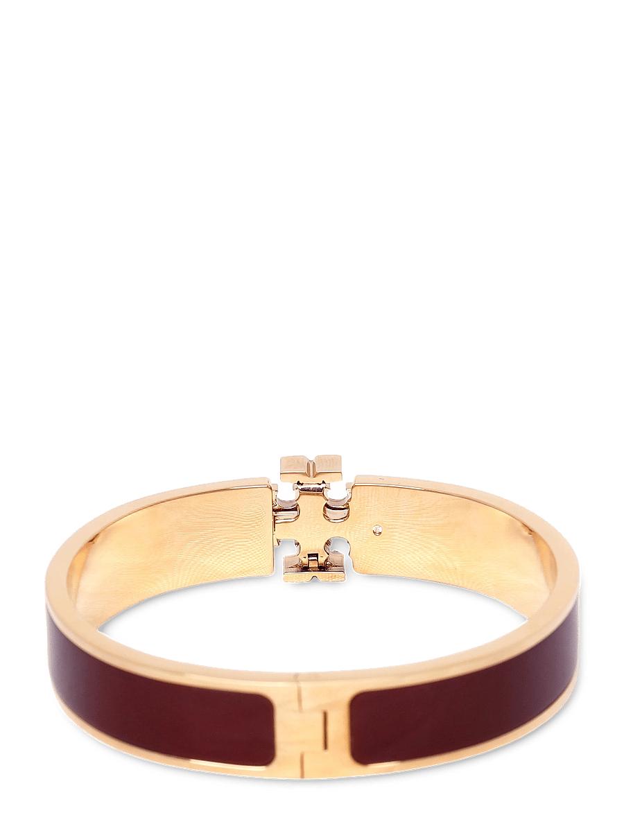 Tory Burch - Icon Enamel Bracelet - käevõrud - tory gold / burgundy - 1