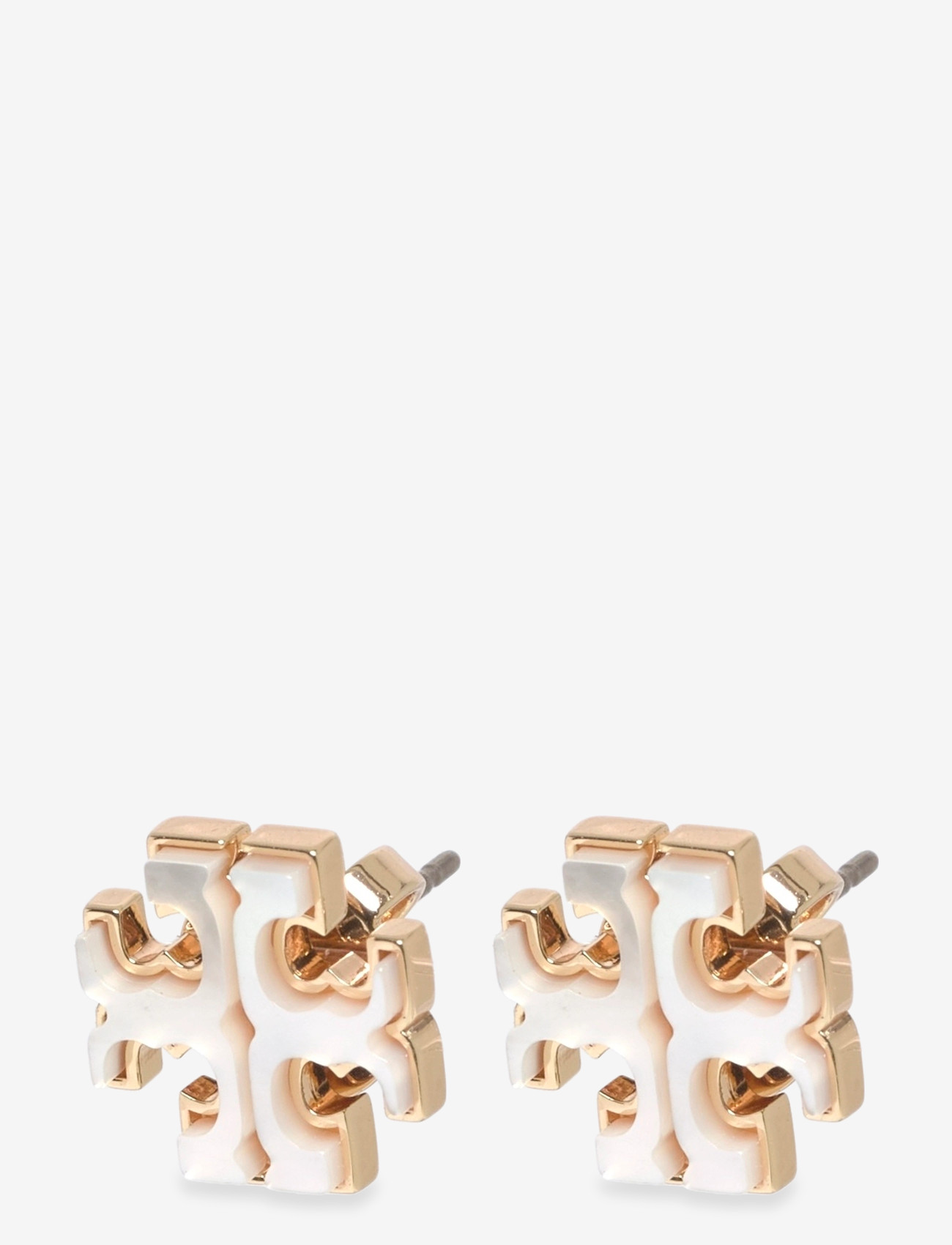 Tory Burch - Kira Mother of Pearl Stud Earrings - tory gold , mother of pearl - 0
