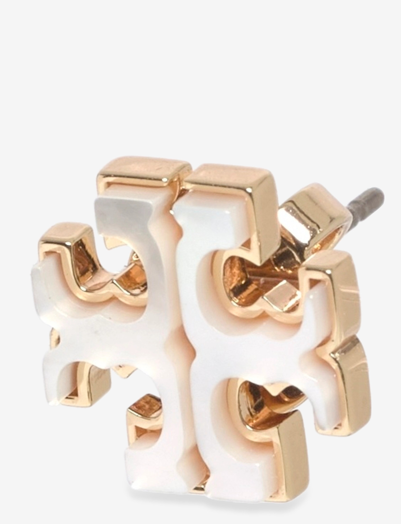 Tory Burch - Kira Mother of Pearl Stud Earrings - tory gold , mother of pearl - 1
