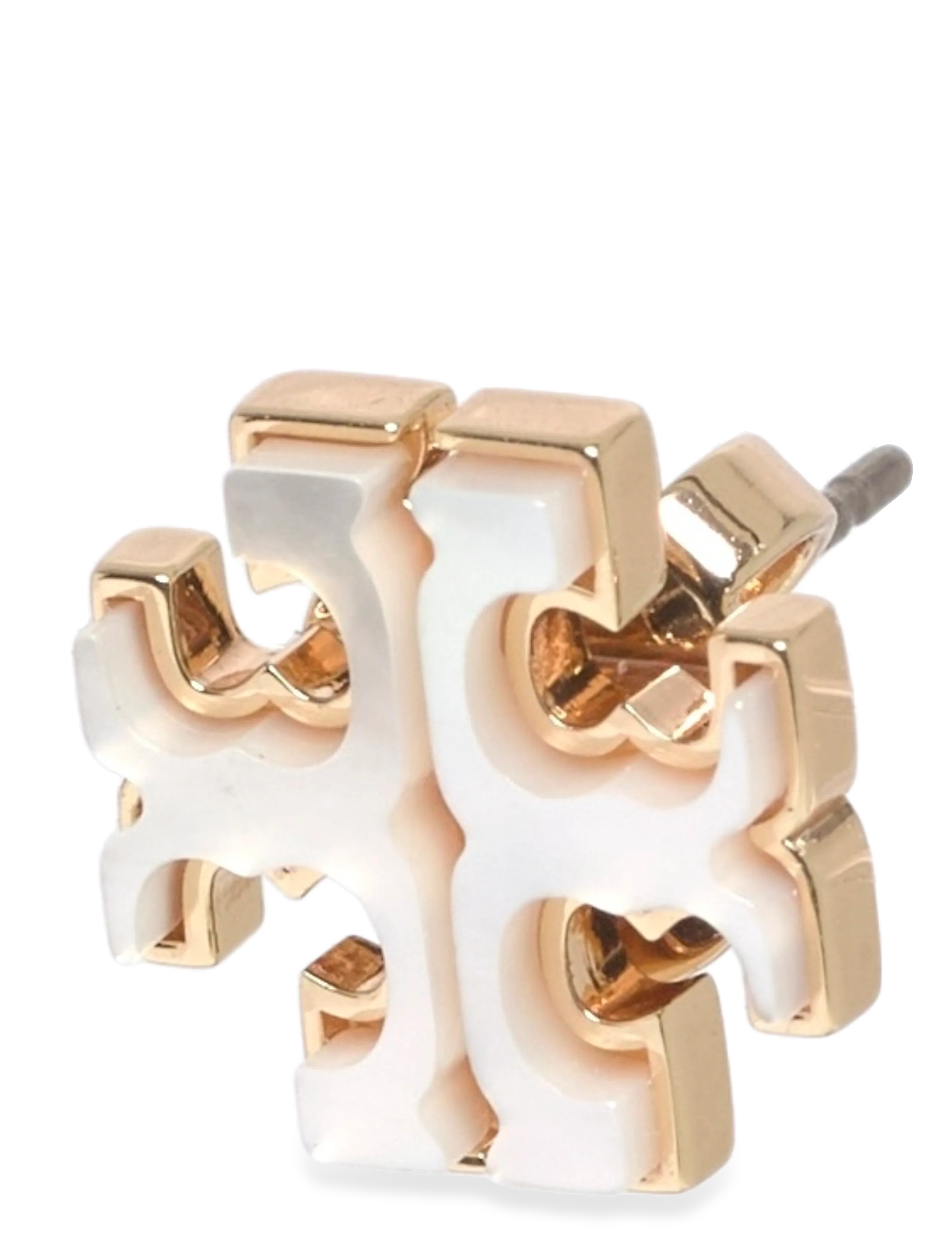 Tory Burch - Kira Mother of Pearl Stud Earrings - tory gold , mother of pearl - 1