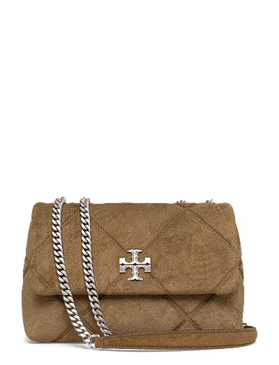 Kira Diamond Quilt Suede Small Convertible Shoulder Bag - Skuldertasker