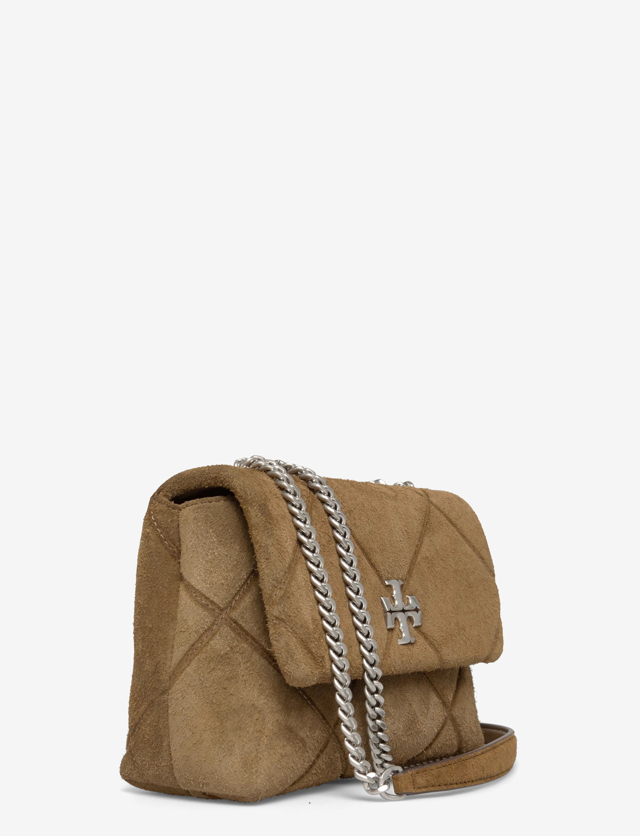 Tory Burch - Kira Diamond Quilt Suede Small Convertible Shoulder Bag - speciella tillfällen - deep olive - 2