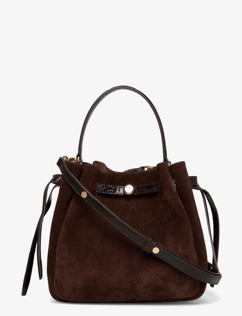 Tory Burch - Romy Suede Bucket Bag - erilised sündmused - dark cocoa - 0