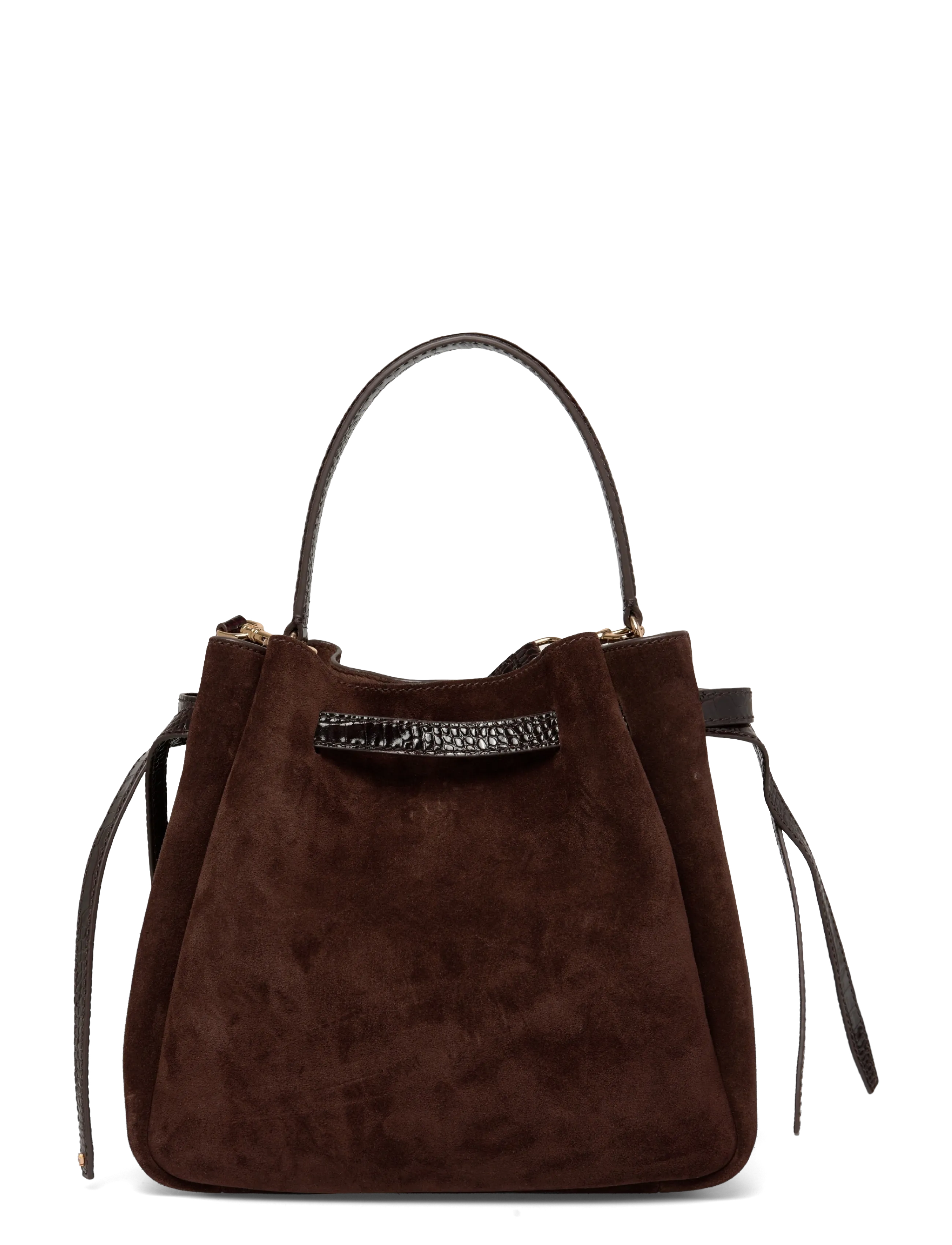 Tory Burch - Romy Suede Bucket Bag - dark cocoa - 2