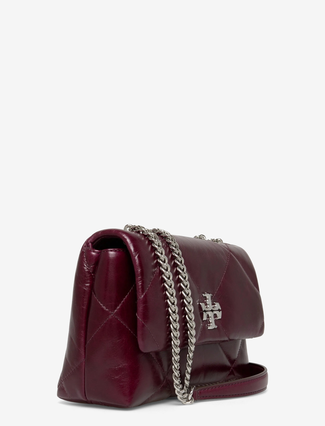 Tory Burch - Kira Diamond Quilt Distressed Small Convertible Shoulder Bag - særlige begivenheder - dark carmine - 2