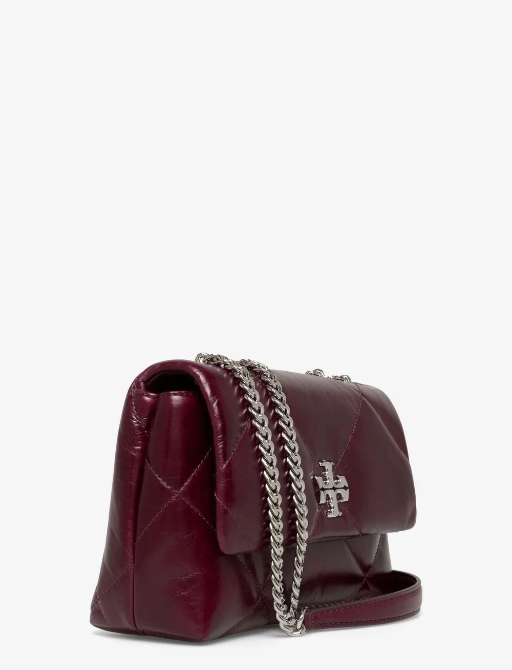 Tory Burch - Kira Diamond Quilt Distressed Small Convertible Shoulder Bag - erilised sündmused - dark carmine - 2