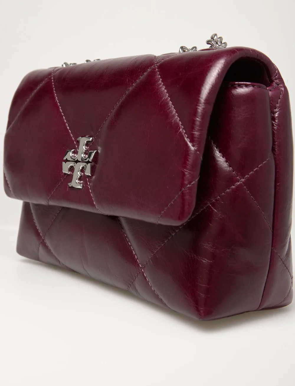 Tory Burch - Kira Diamond Quilt Distressed Small Convertible Shoulder Bag - erilised sündmused - dark carmine - 3