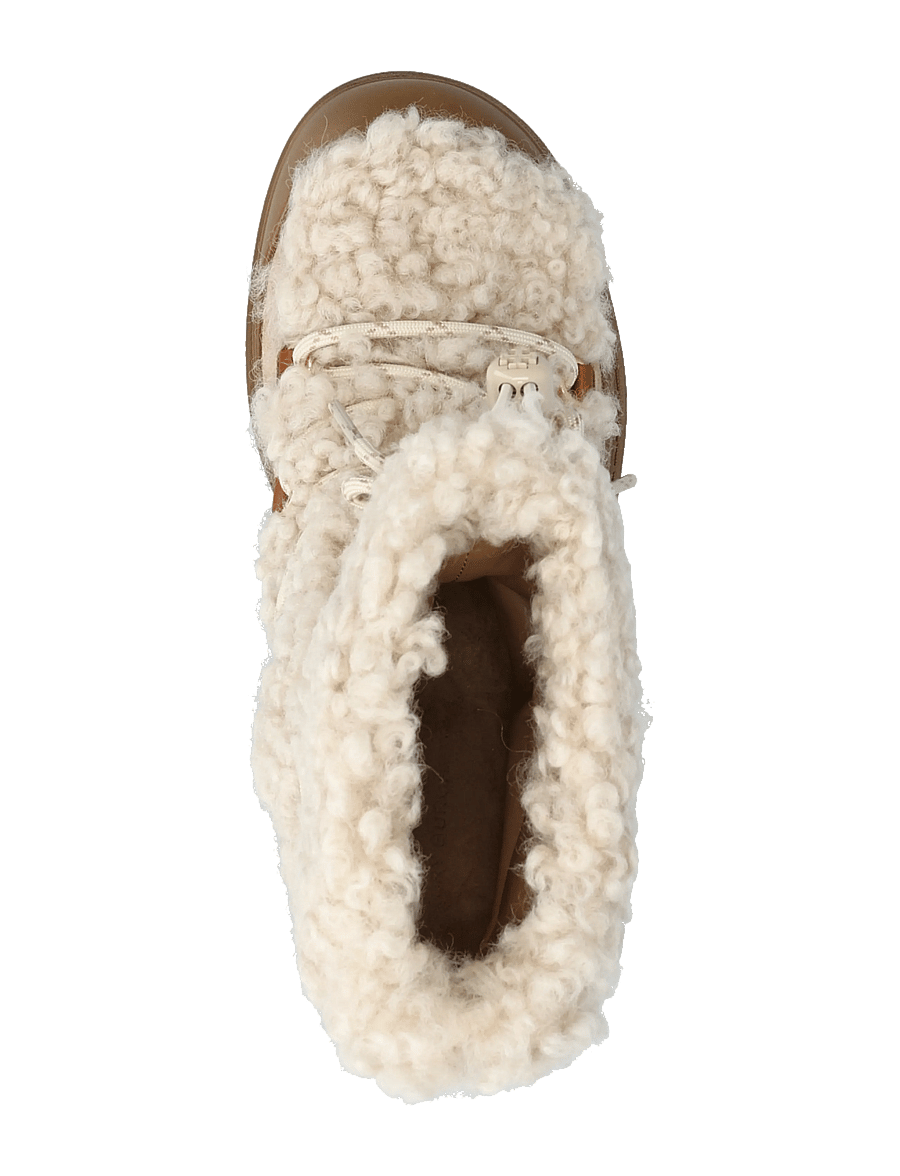 Tory Burch - MELLOW SHEARLING LACE UP BOOT - stiefeletten - buttermilk , light chestnut - 3