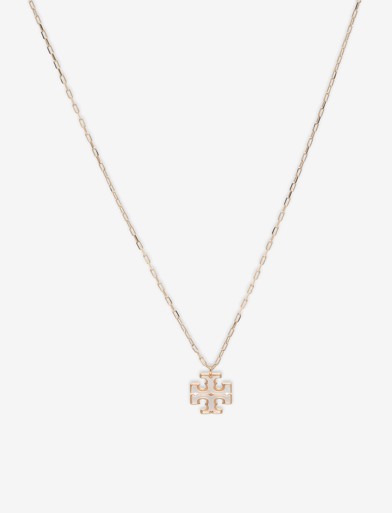 Tory Burch - Kira Pendant Necklace - riipukset - tory gold , mother of pearl - 0
