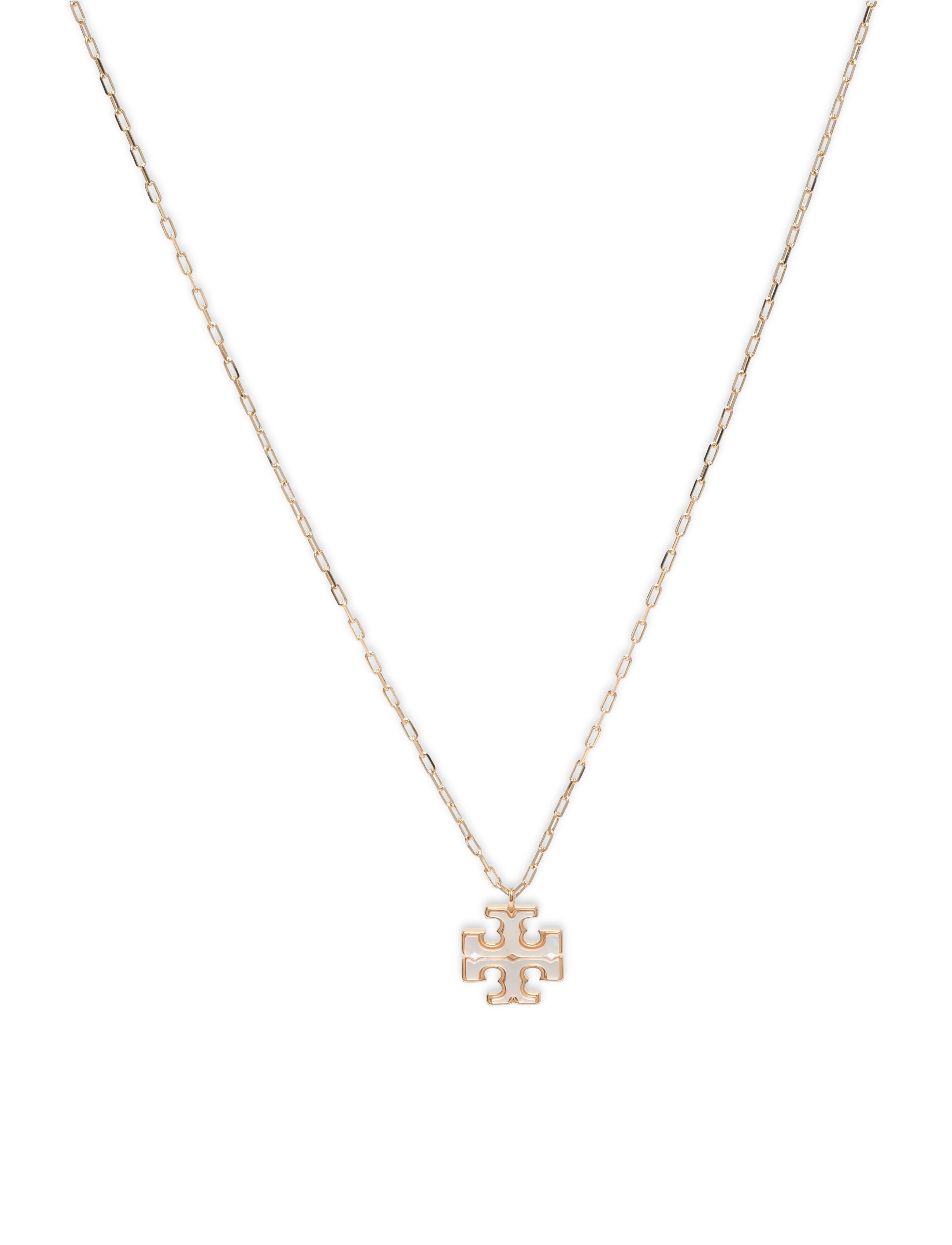 Tory Burch Kira Pendant Necklace - Modern femininity - TORY GOLD , MOTHER OF PEARL / gold