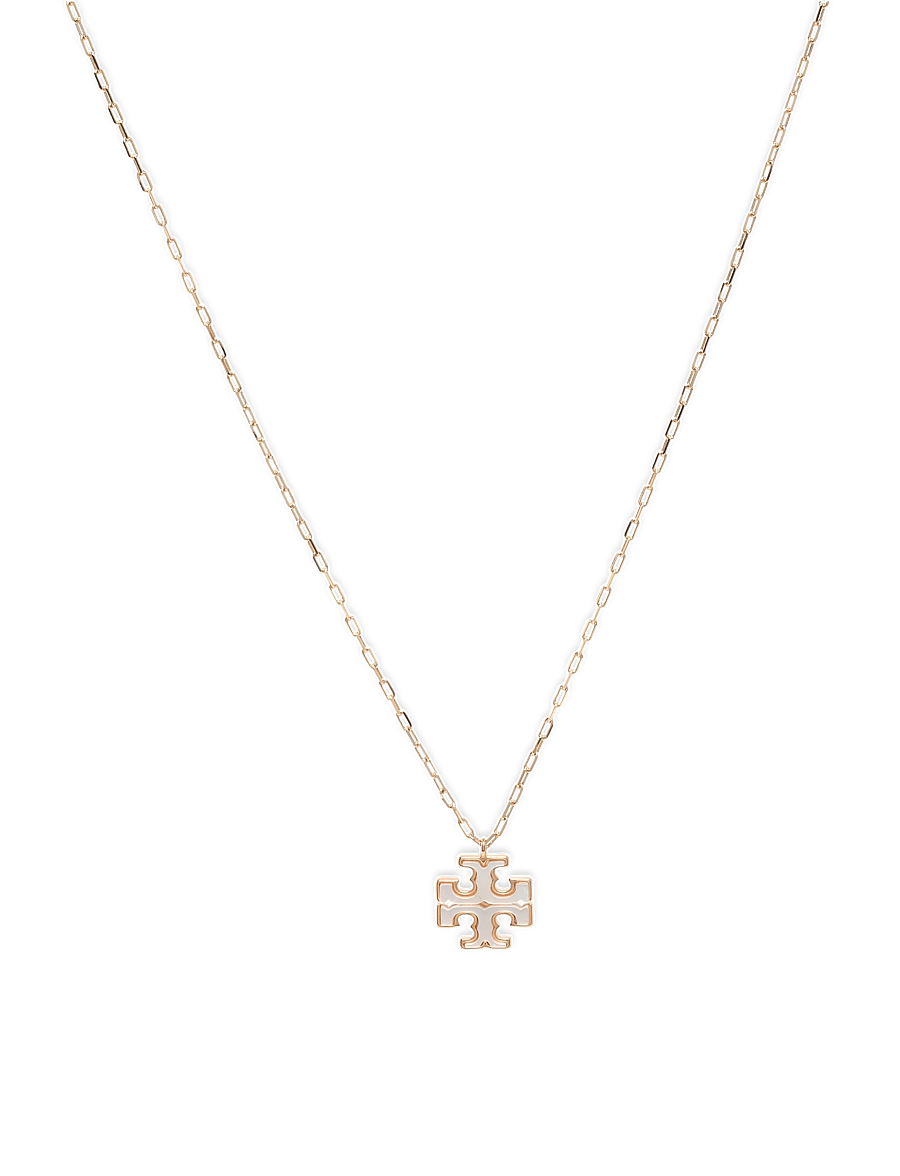 Tory Burch - Moondance Mother of Pearl Pendant Necklace - pärlhalsband - tory gold / mother of pearl - 0