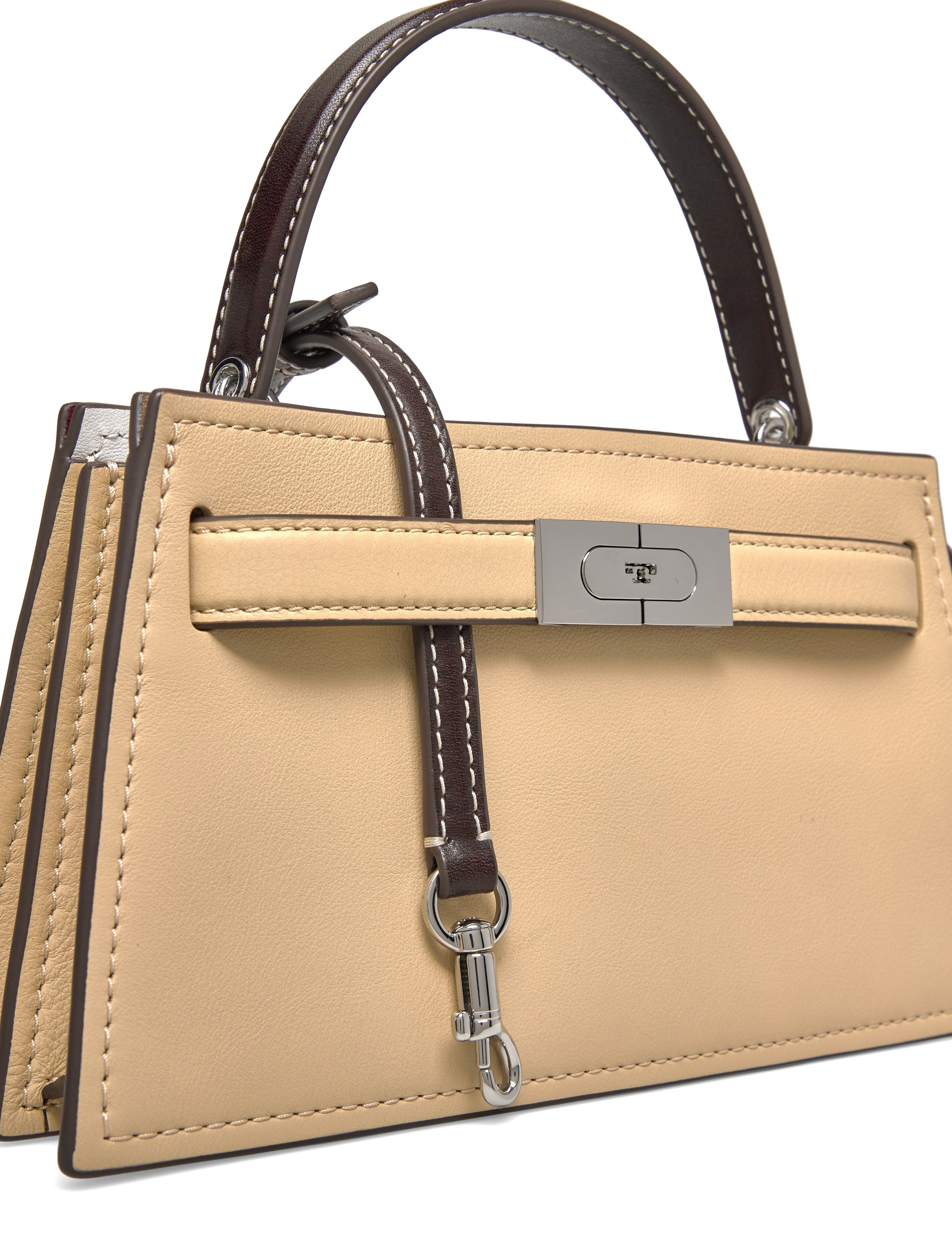 Tory Burch - Lee Radziwill Mini Top Handle - light camel - 3