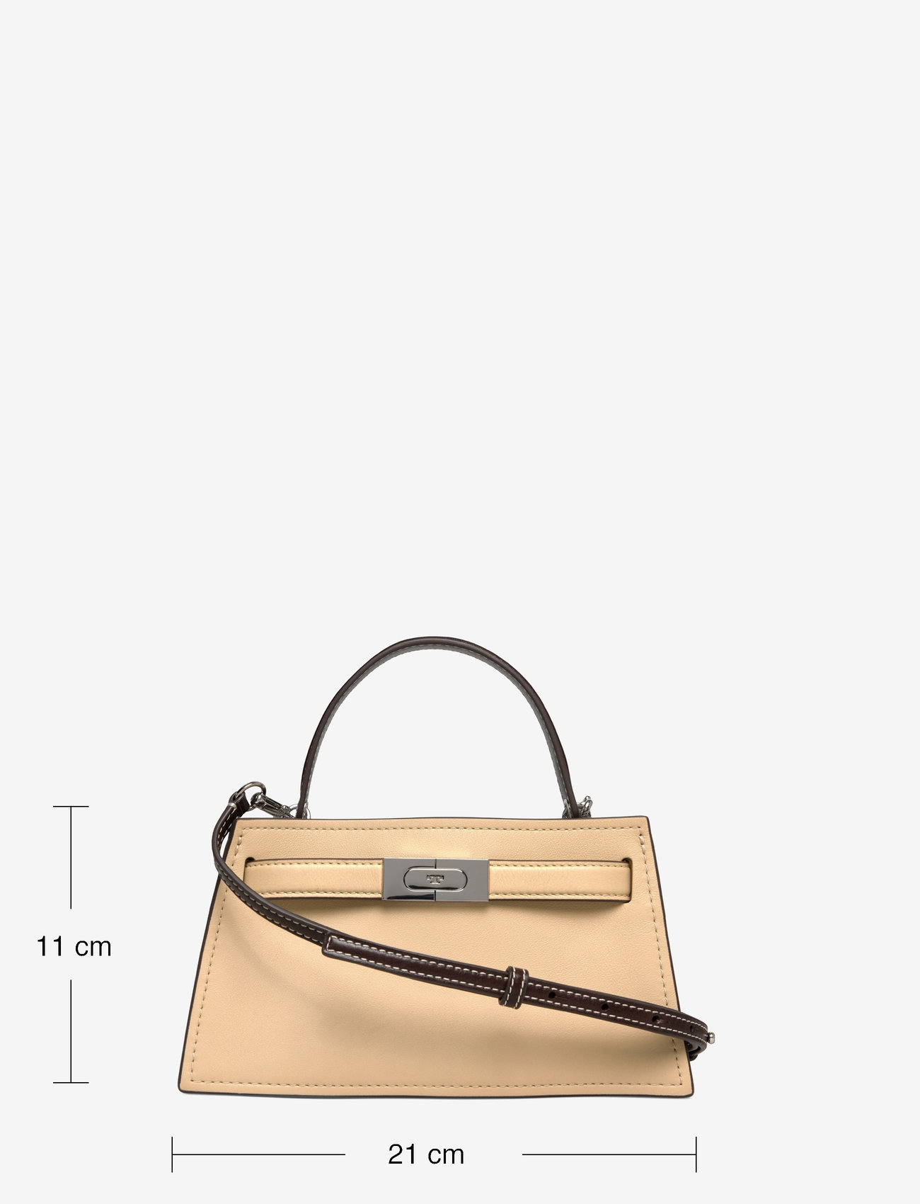 Tory Burch - Lee Radziwill Mini Top Handle - light camel - 5