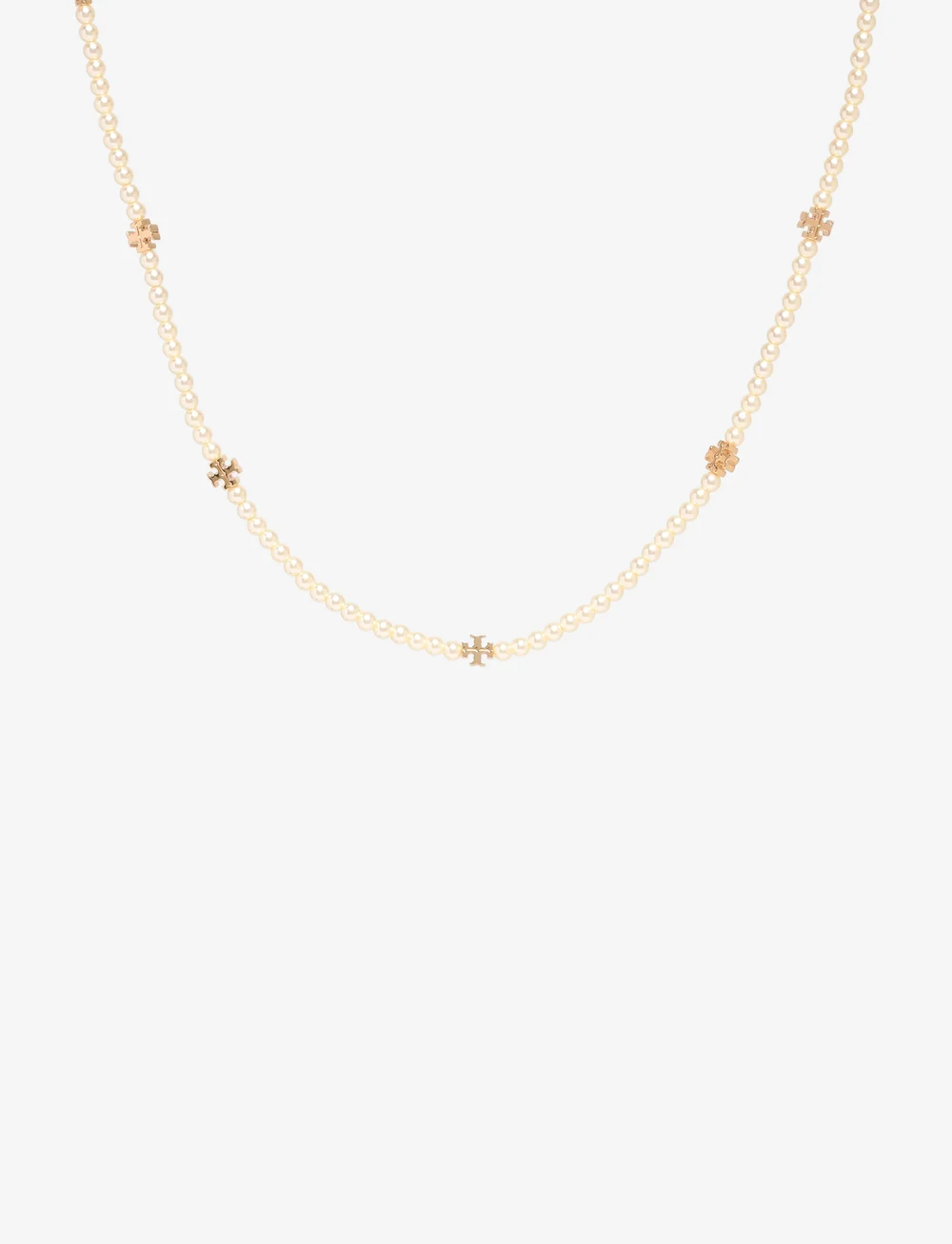 Tory Burch - Kira Pearl Necklace - halskæder - tory gold , pearl - 0