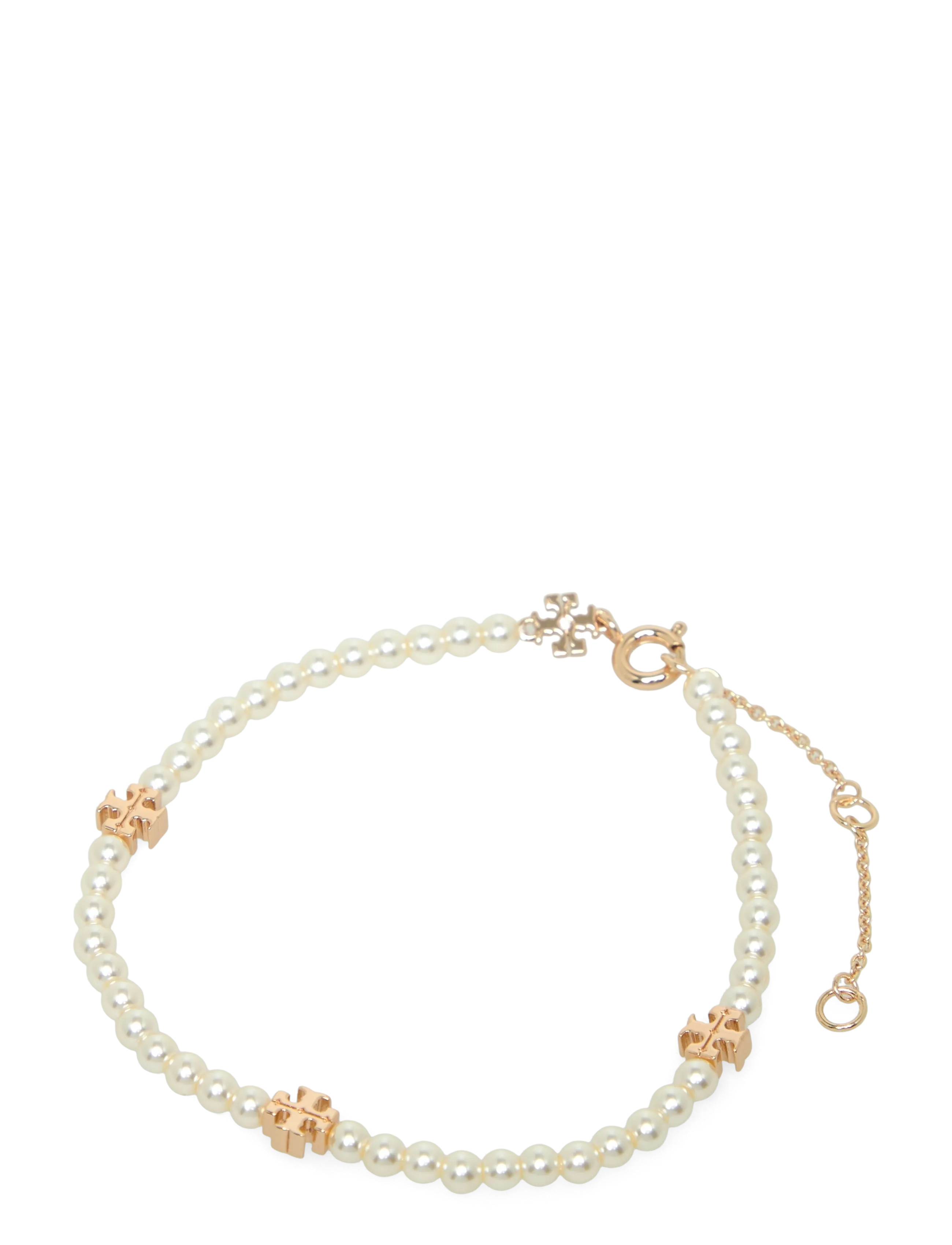 Tory Burch Kira Pearl Bracelet, Perlearmbånd, Guld, Str: ONE SIZE