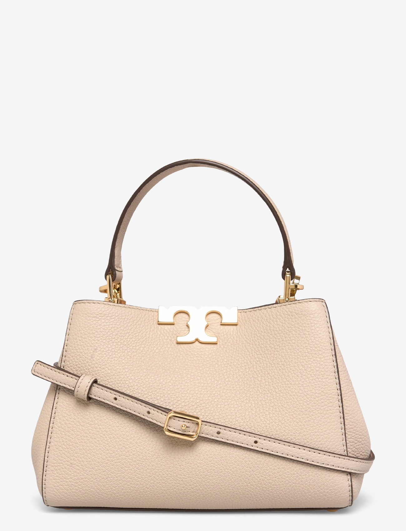Tory Burch - Eleanor Soft Mini Satchel - top handle tasker - light stone - 0