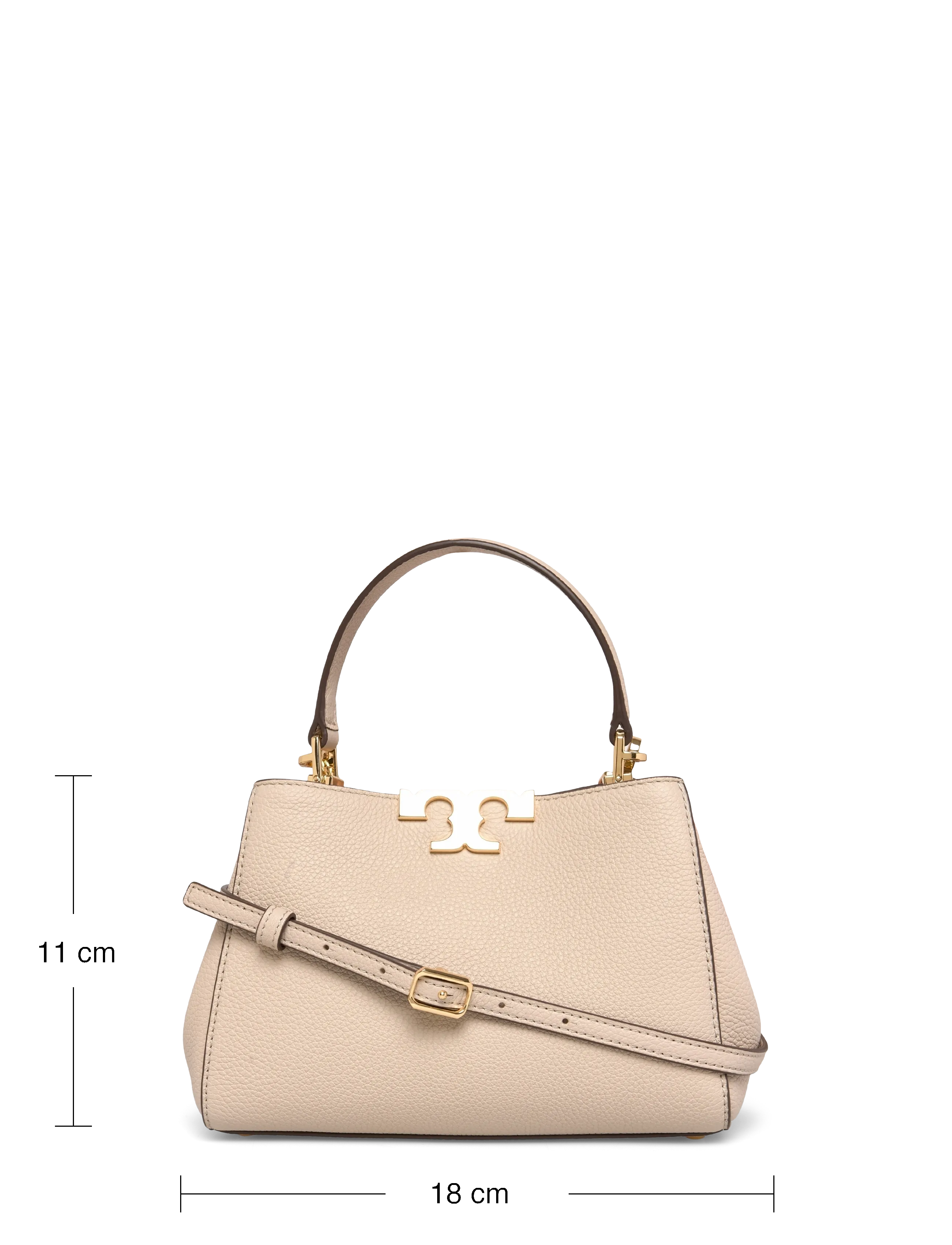 Tory Burch - Eleanor Soft Mini Satchel - fyrir sérstaka viðburði - light stone - 3