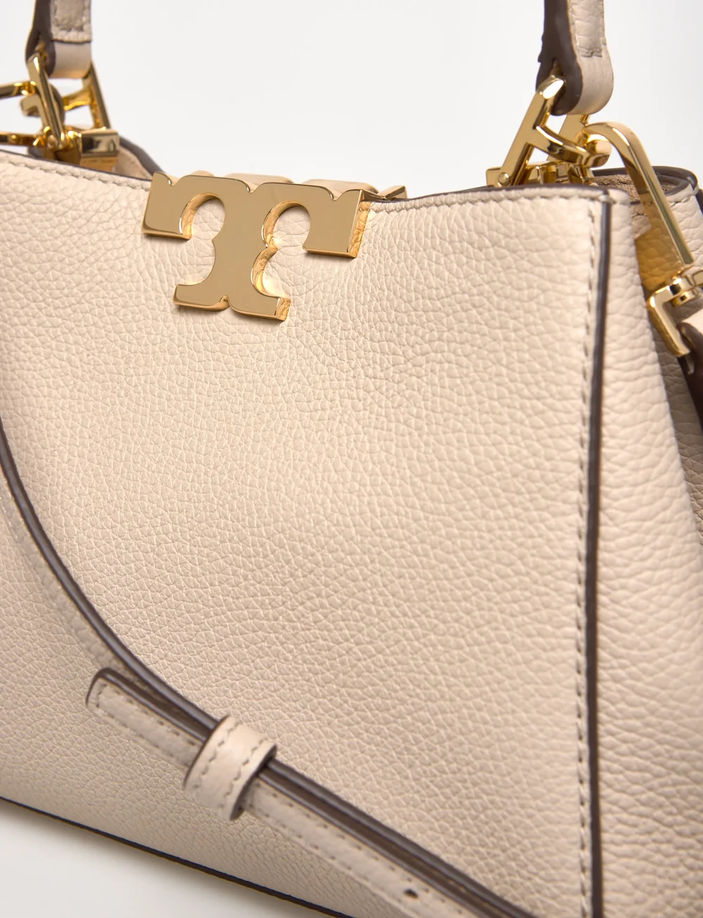 Tory Burch - Eleanor Soft Mini Satchel - særlige begivenheder - light stone - 4