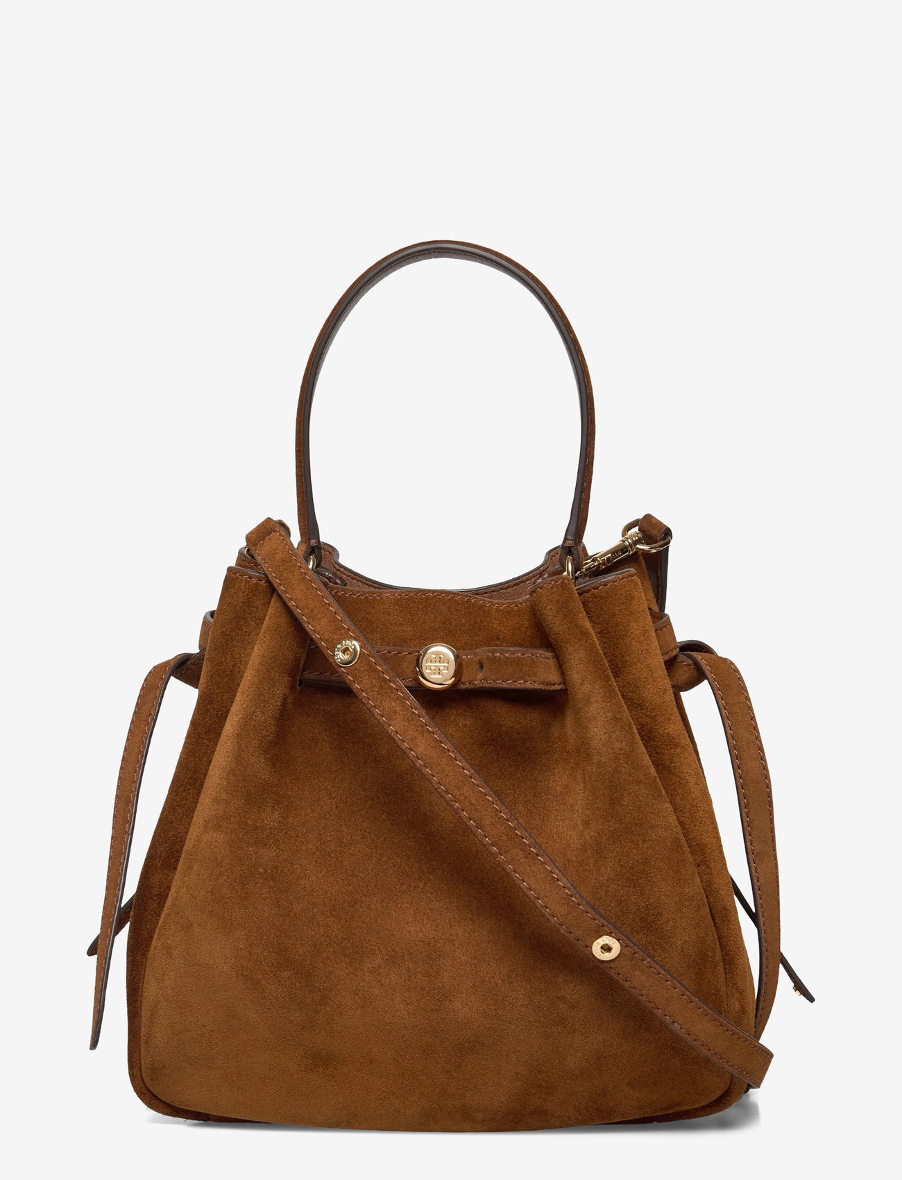 Tory Burch - Romy Suede Bucket Bag - modes tendences - caramel - 0