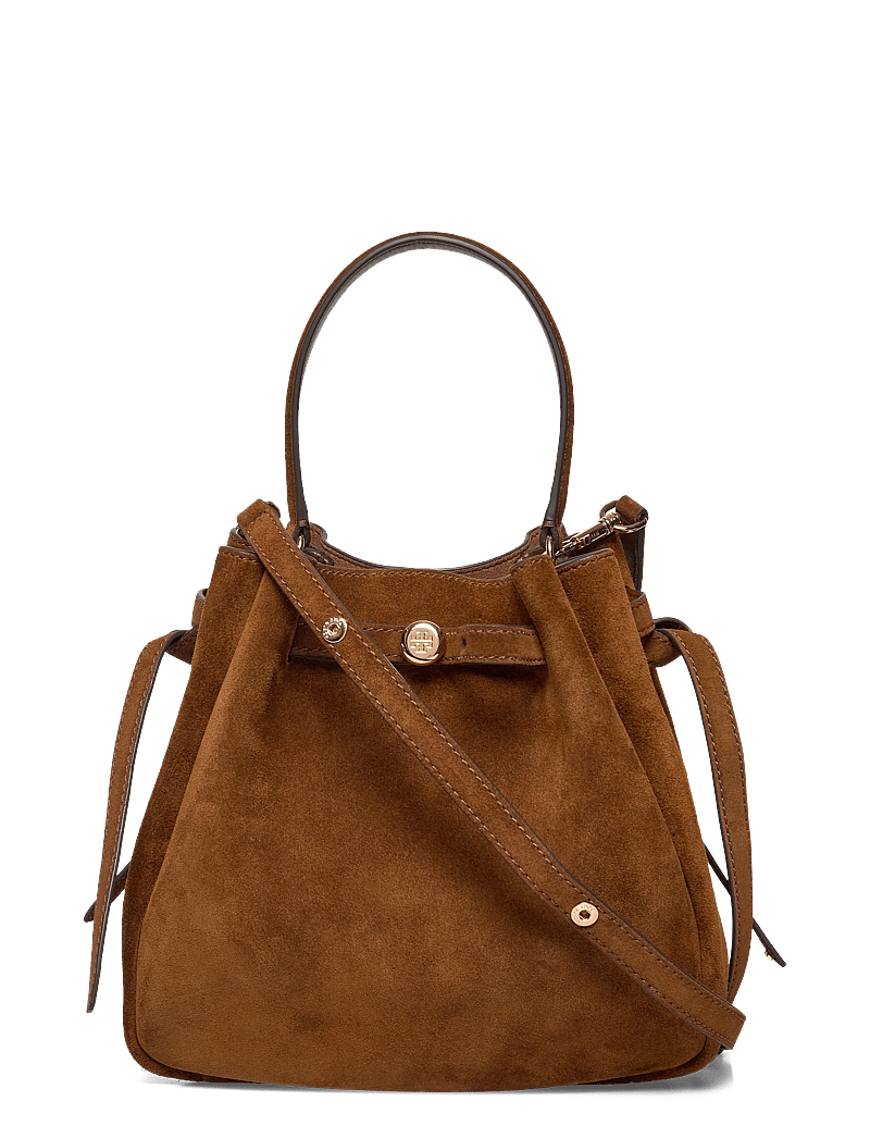 Tory Burch - Romy Suede Bucket Bag - speciella tillfällen - caramel - 0