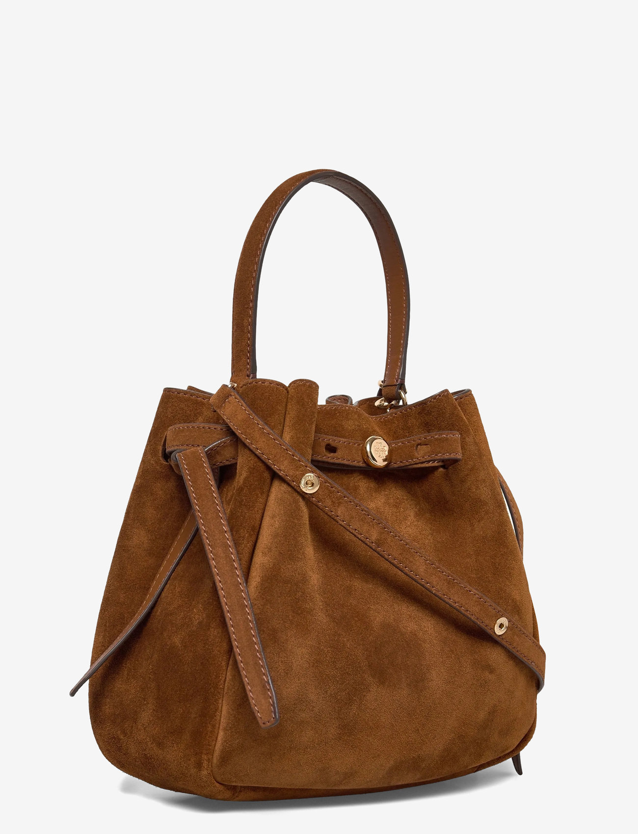 Tory Burch - Romy Suede Bucket Bag - modes tendences - caramel - 2