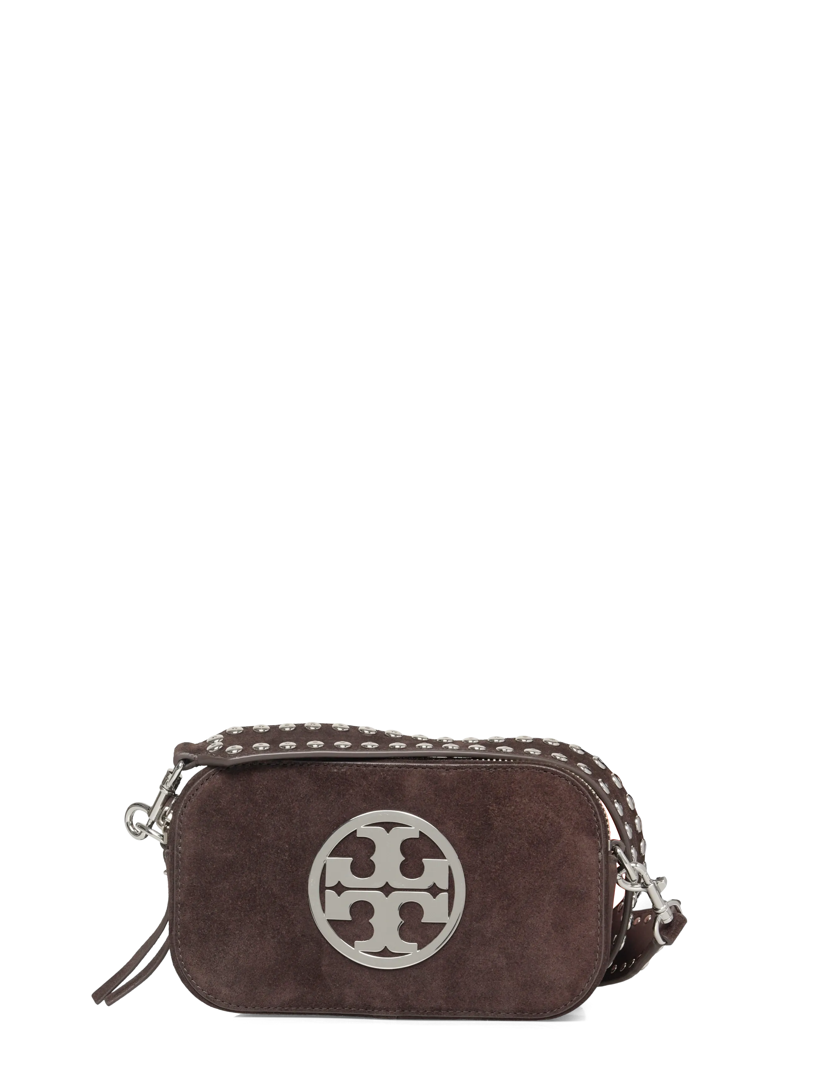 Tory Burch Miller Suede Mini Crossbody Bag - Tory Burch - SHADOW OAK / brown