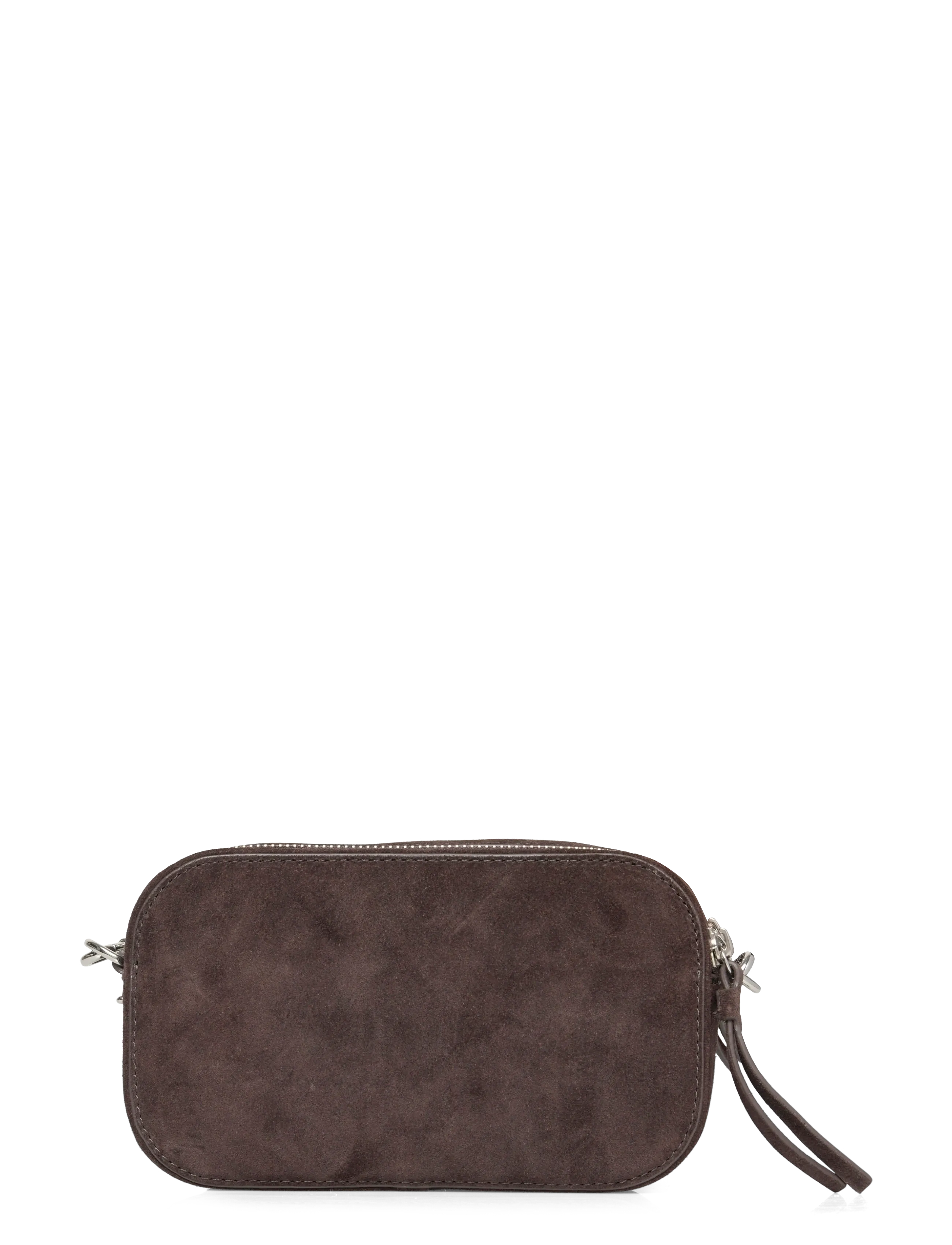 Tory Burch - Miller Suede Mini Crossbody Bag - crossbody kotid - shadow oak - 1