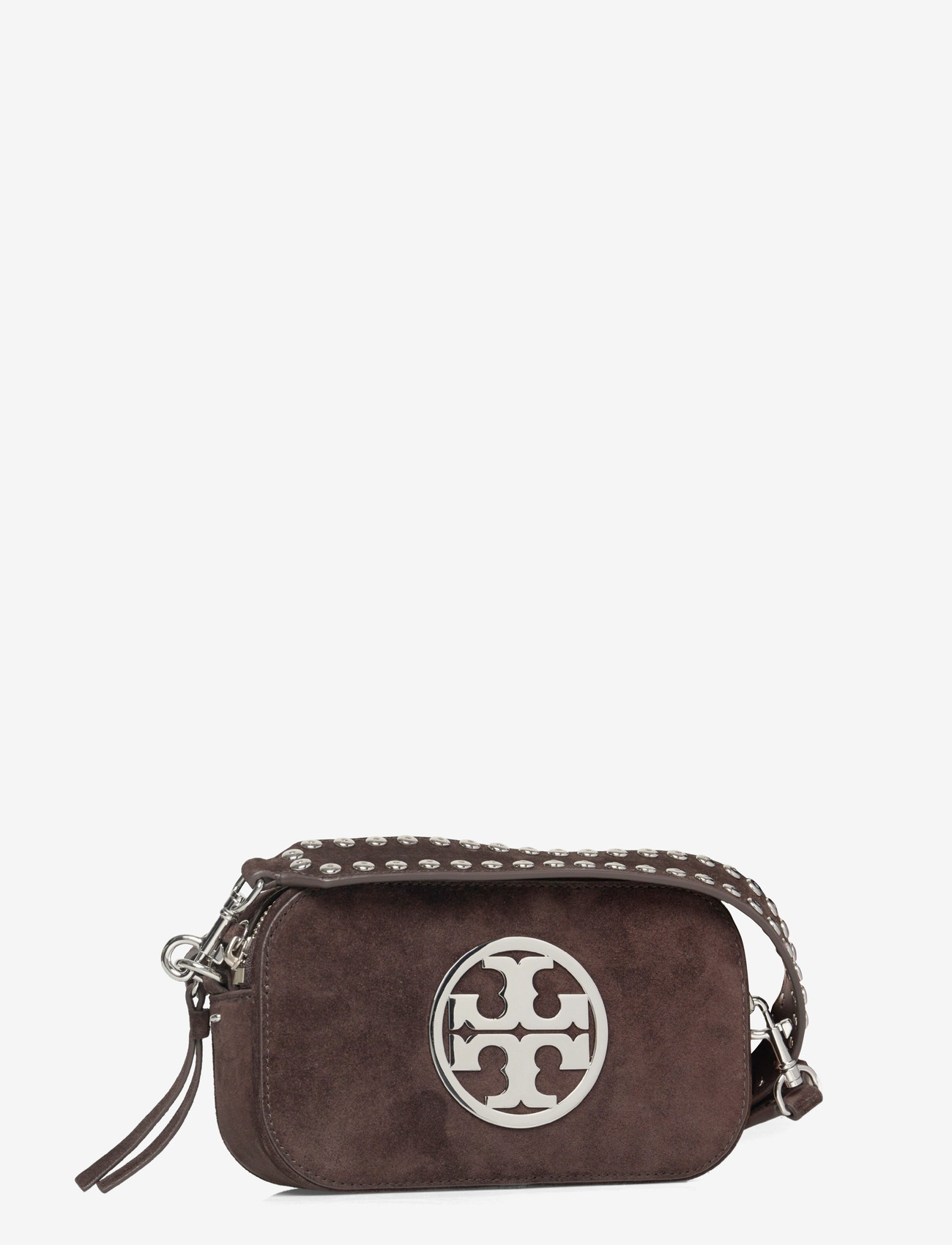 Tory Burch - Miller Suede Mini Crossbody Bag - crossbody bags - shadow oak - 2
