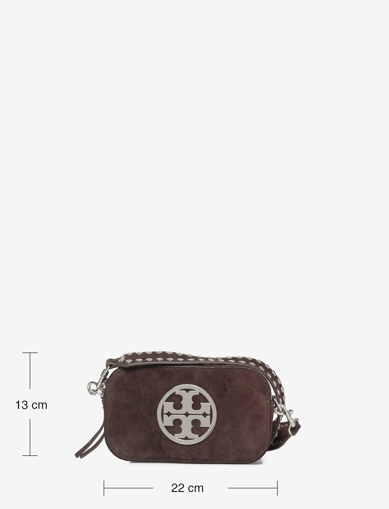 Tory Burch - Miller Suede Mini Crossbody Bag - crossbody bags - shadow oak - 3