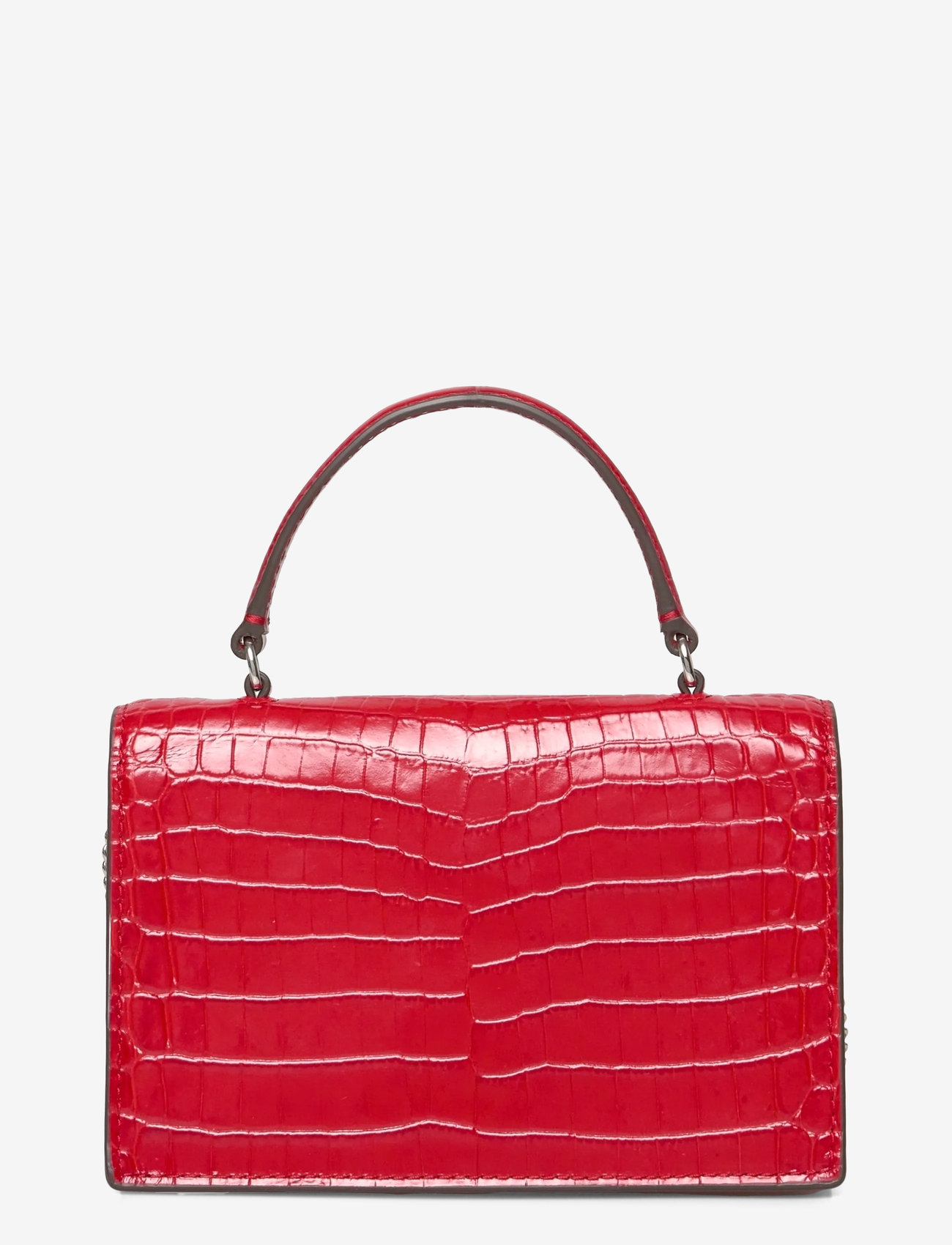 Tory Burch - Kira Croc Mini Top Handle Chain Wallet - red sky - 1