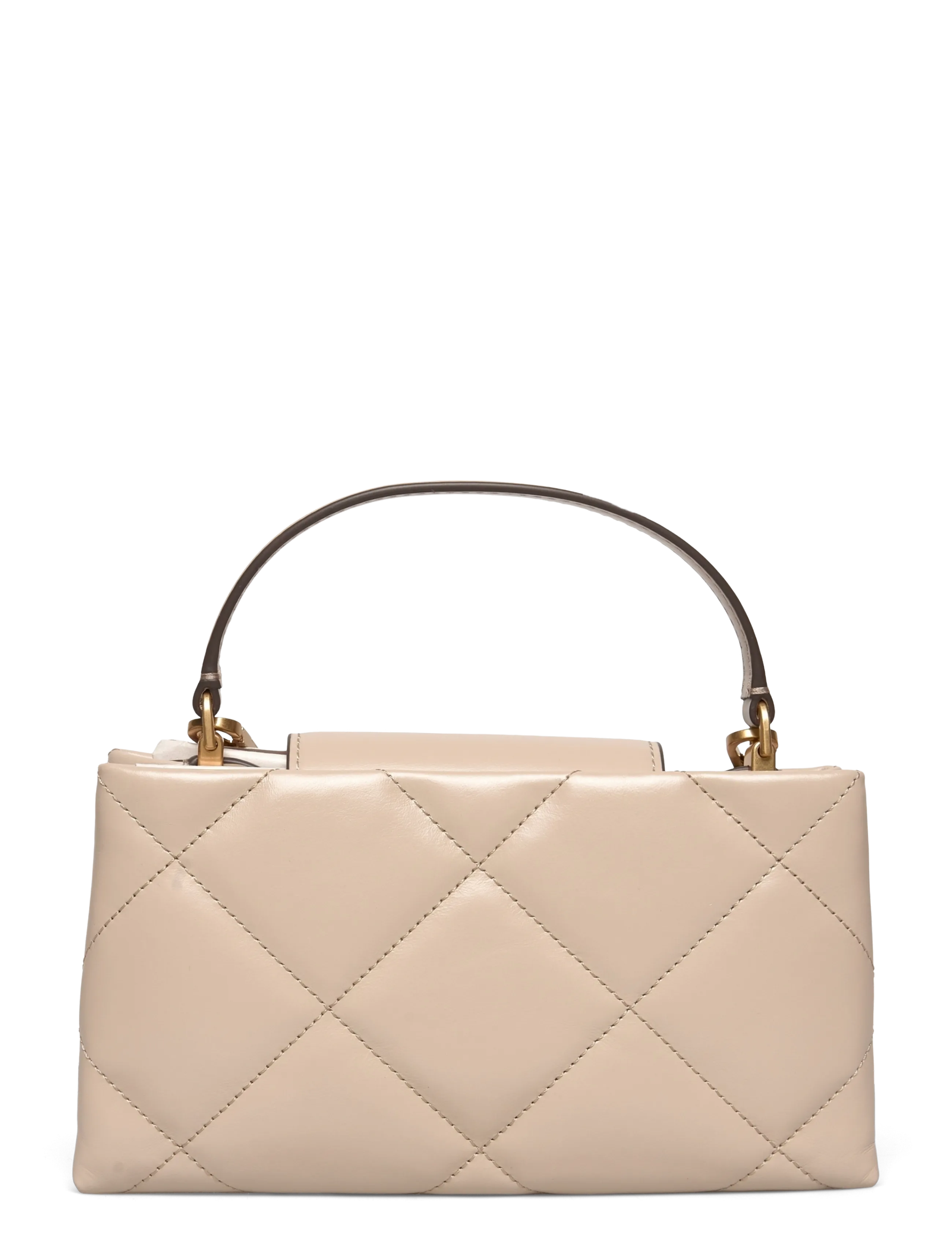 Tory Burch - Kira Diamond Quilt East-West Top Handle - top handle tasker - light stone - 1
