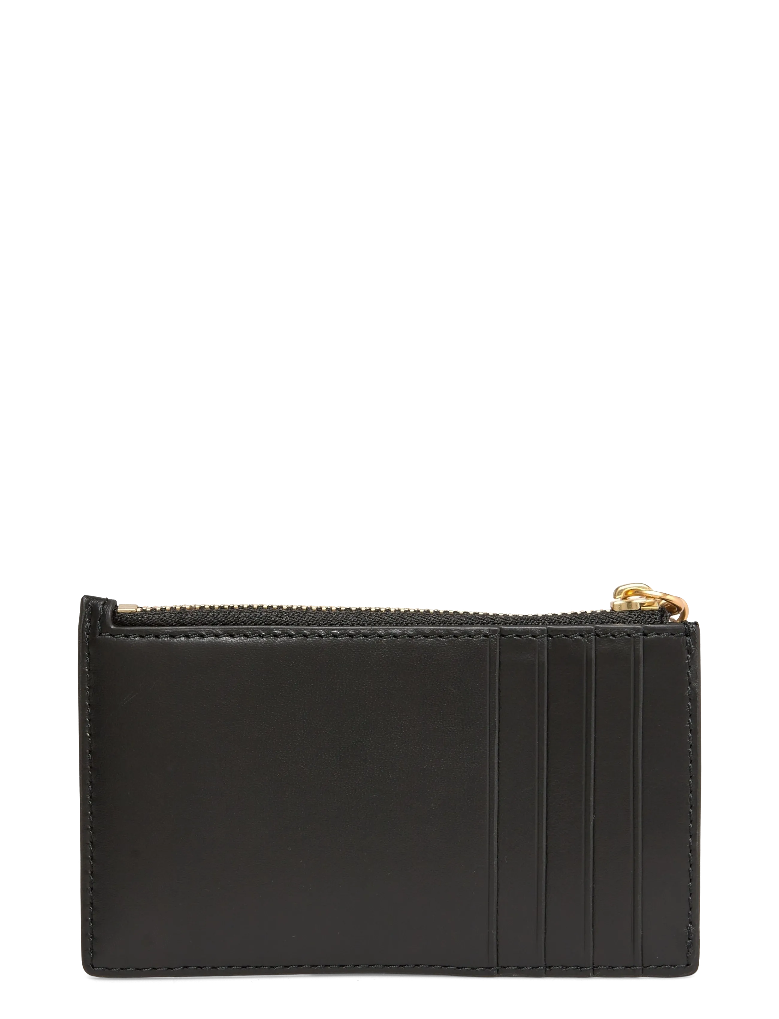 Tory Burch - Kira Diamond Quilt Charm Zip Card Case - nøgleringe - black - 1