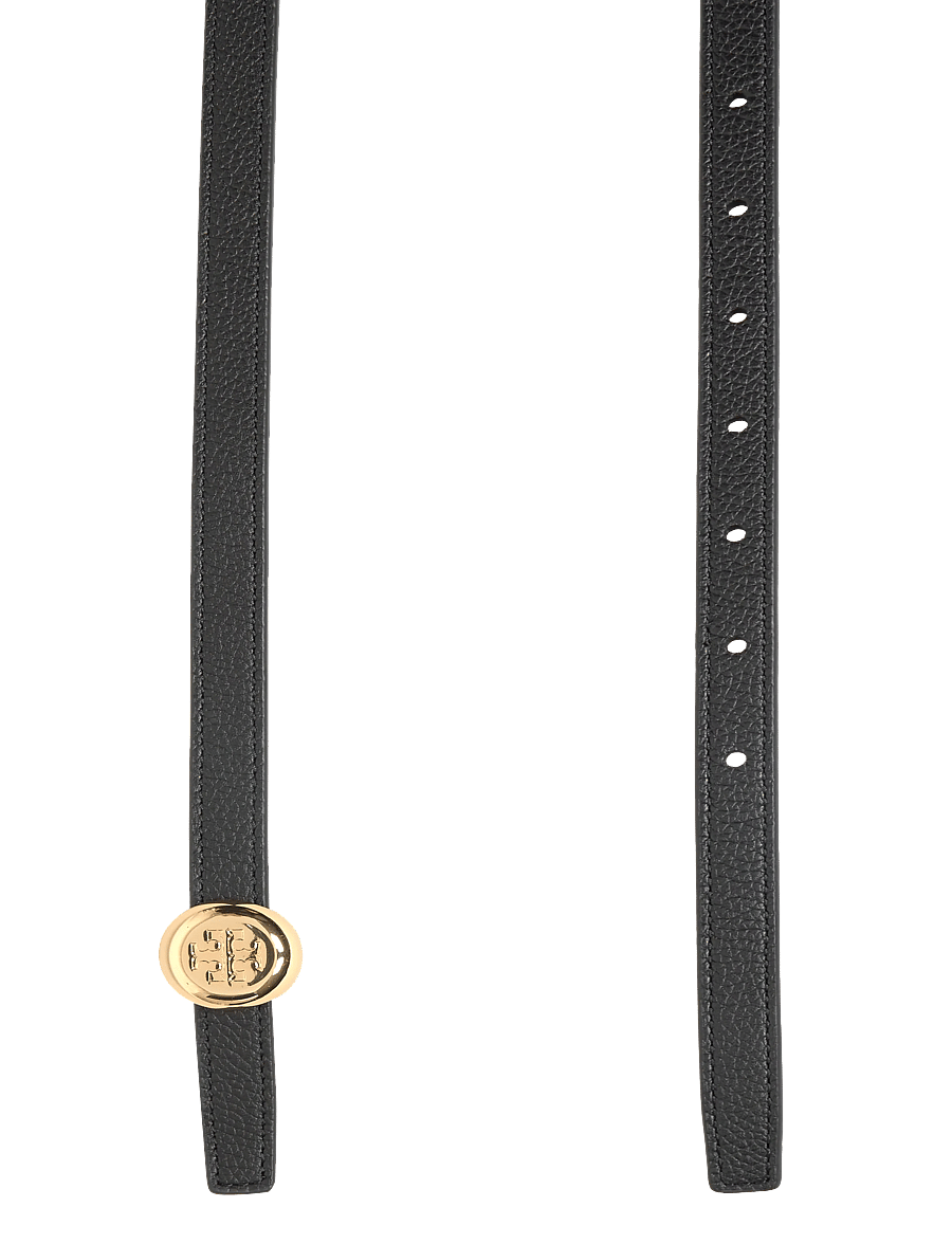 Tory Burch - Romy Reversible Belt - læderbælter - black , aged tan - 1