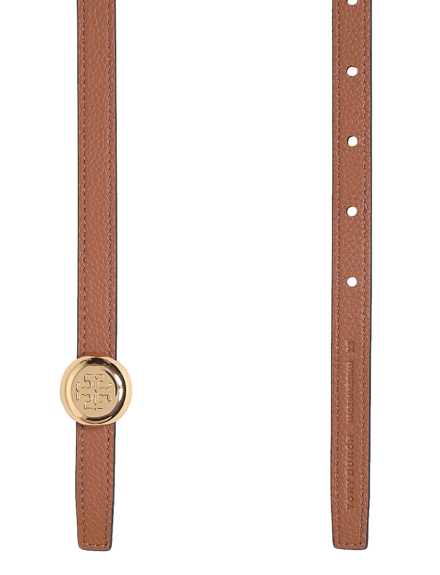 Tory Burch - Romy Reversible Belt - læderbælter - black , aged tan - 4