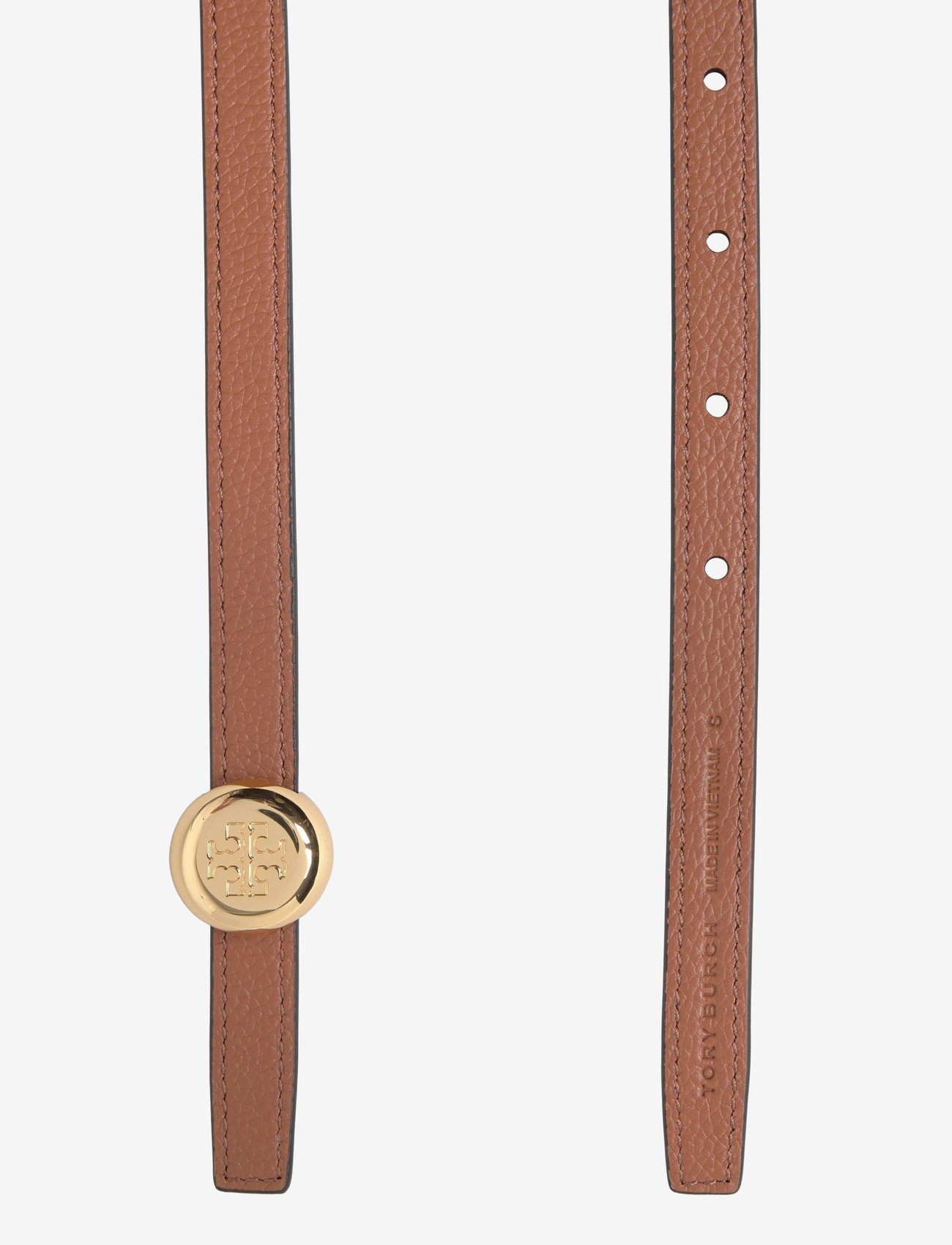 Tory Burch - Romy Reversible Belt - nahkrihmad - black / aged tan / gold - 2