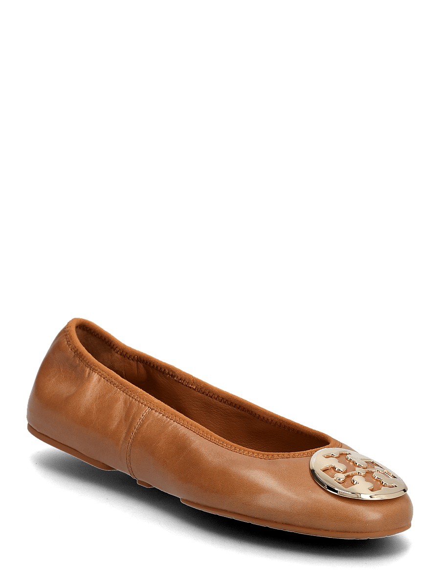 Tory Burch - REVA TRAVEL BALLET - special occasions - pecan praline , gold - 0